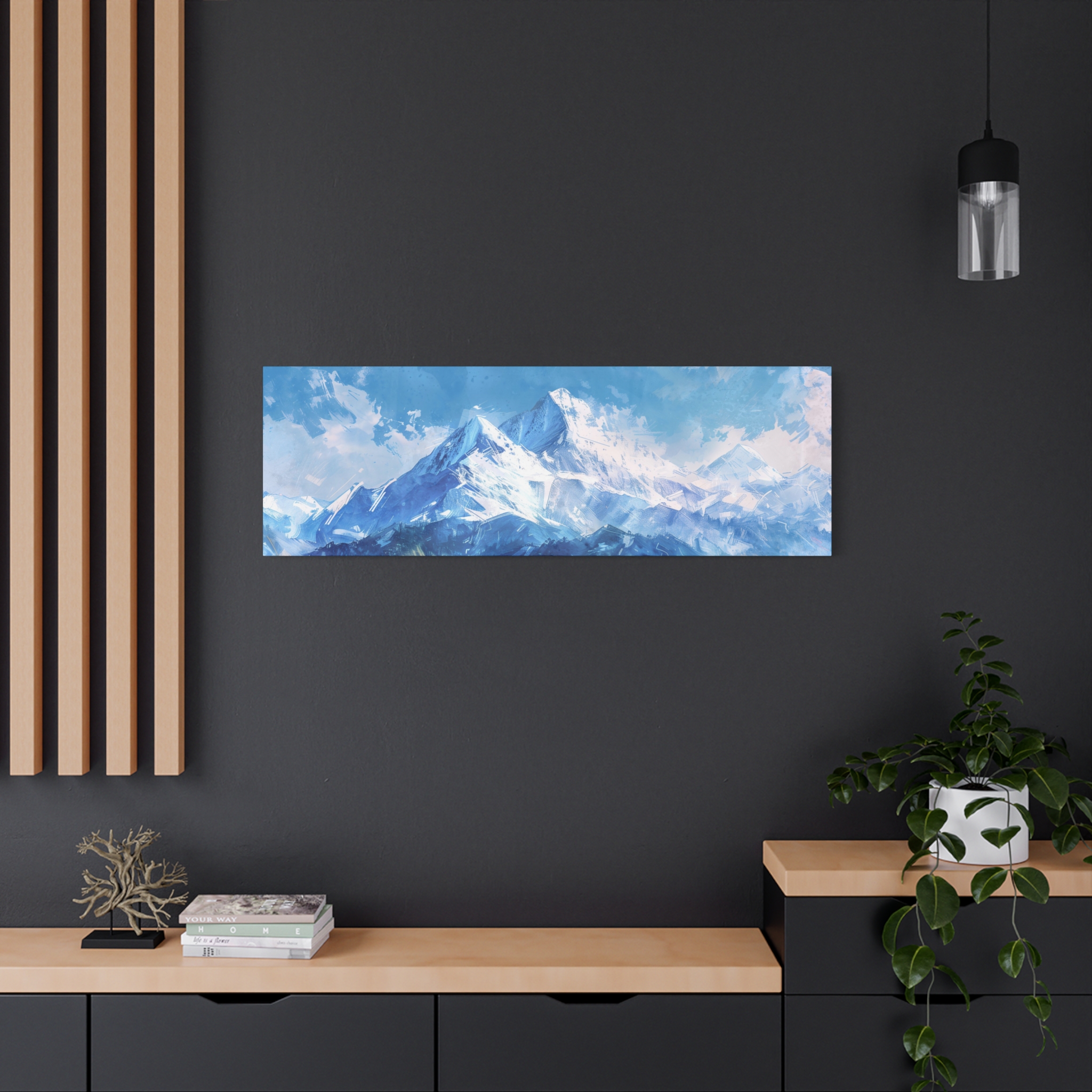 Mountain Window - Stretched Canvas - Wide - Image 8