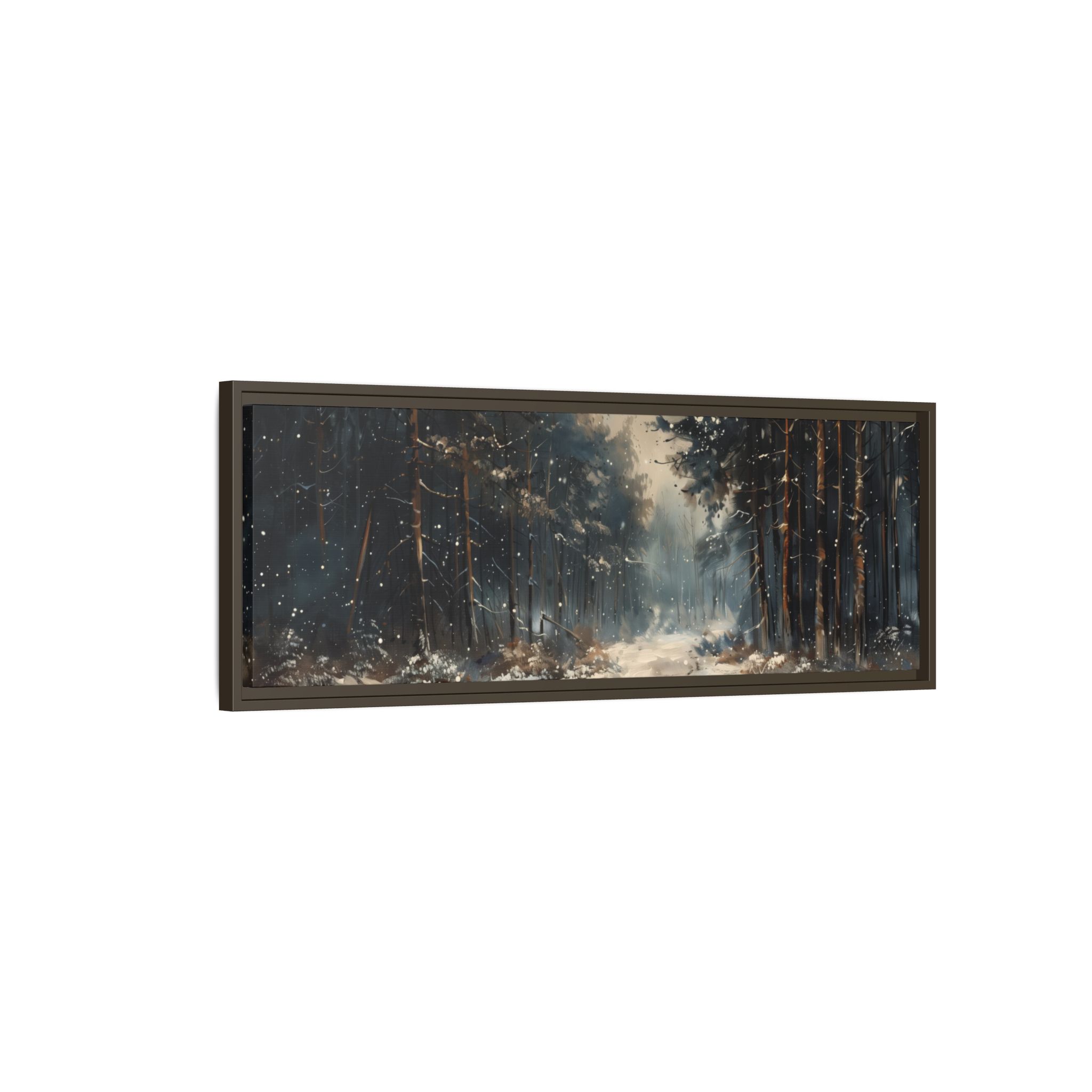 Brown forest with snow - Custom Frame - Wide - Image 6