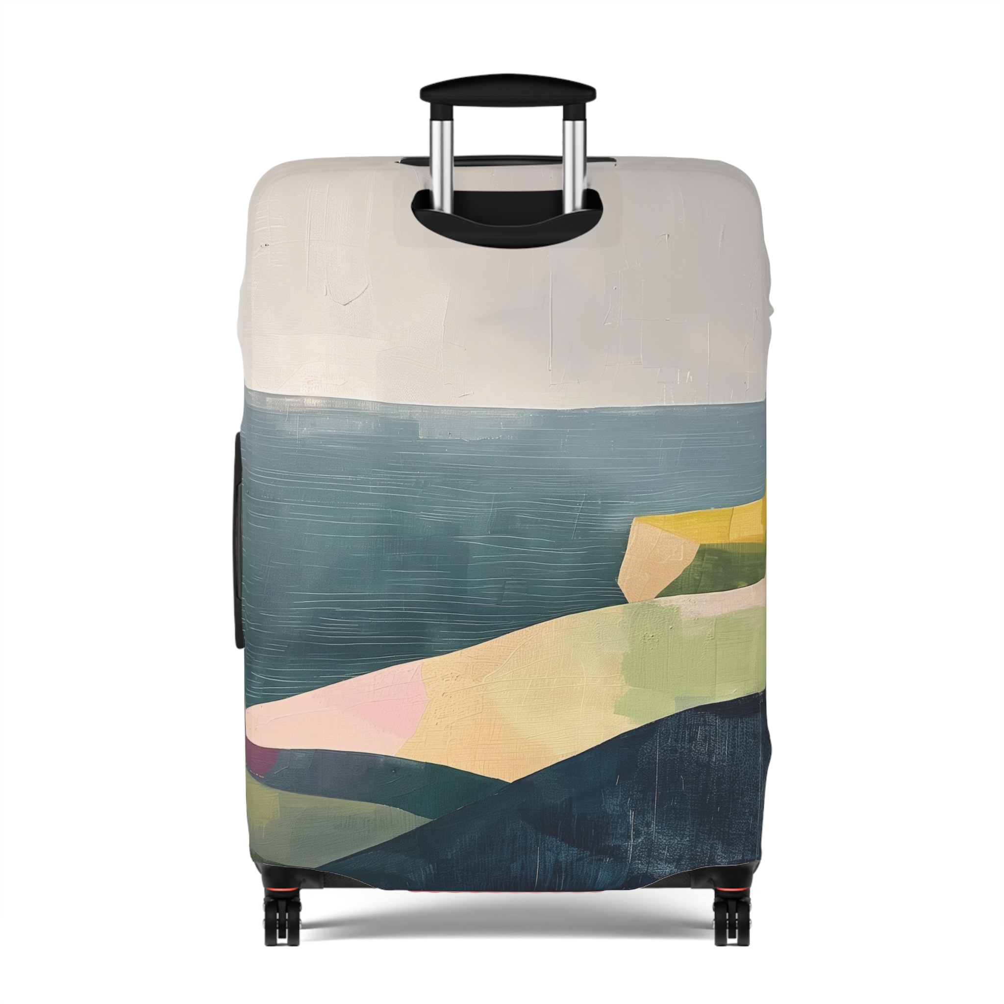 Artistic Luggage Cover - Travel in Style with Coastal Design - Image 10