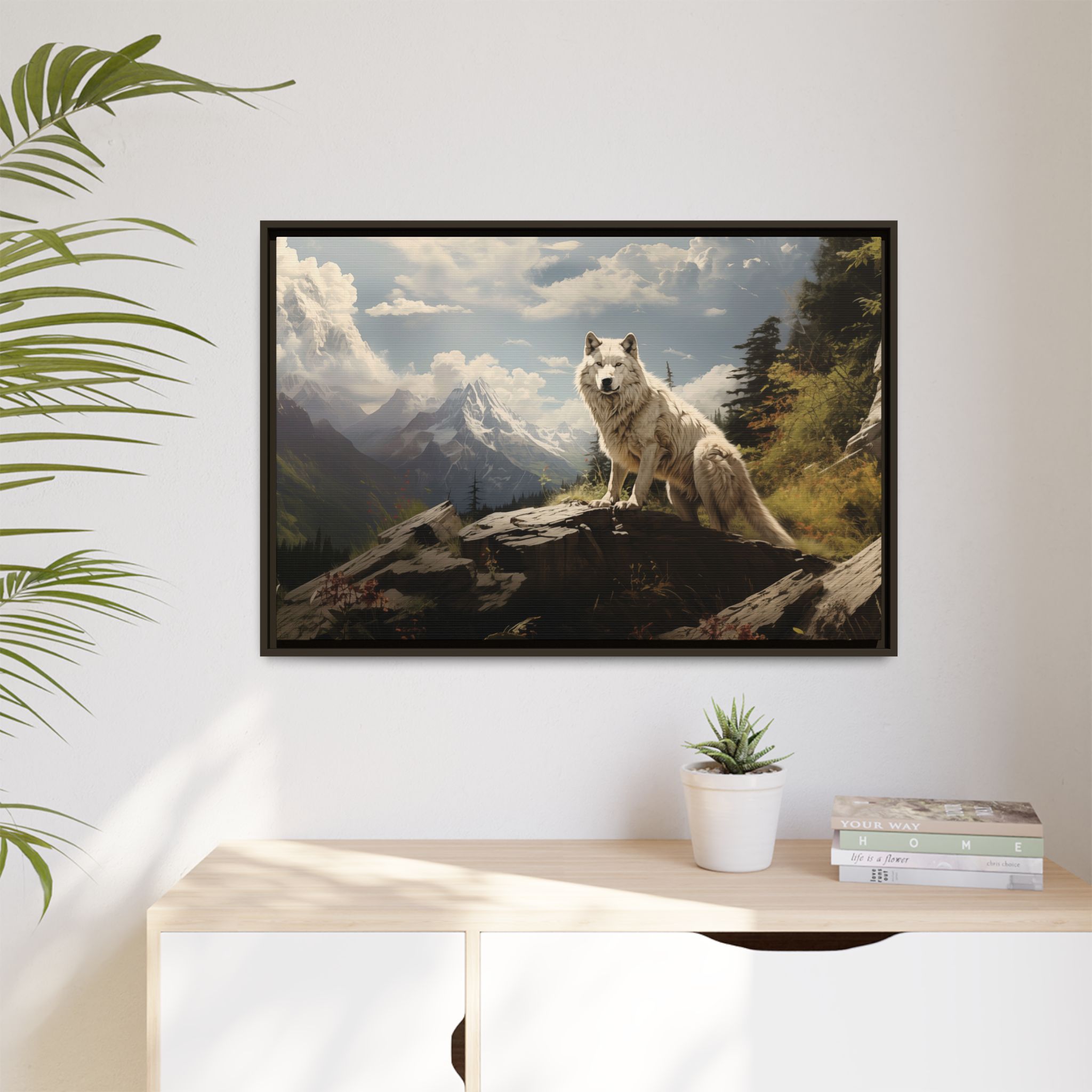 Wolf Mountain - Grass - Custom Frame - Image 3