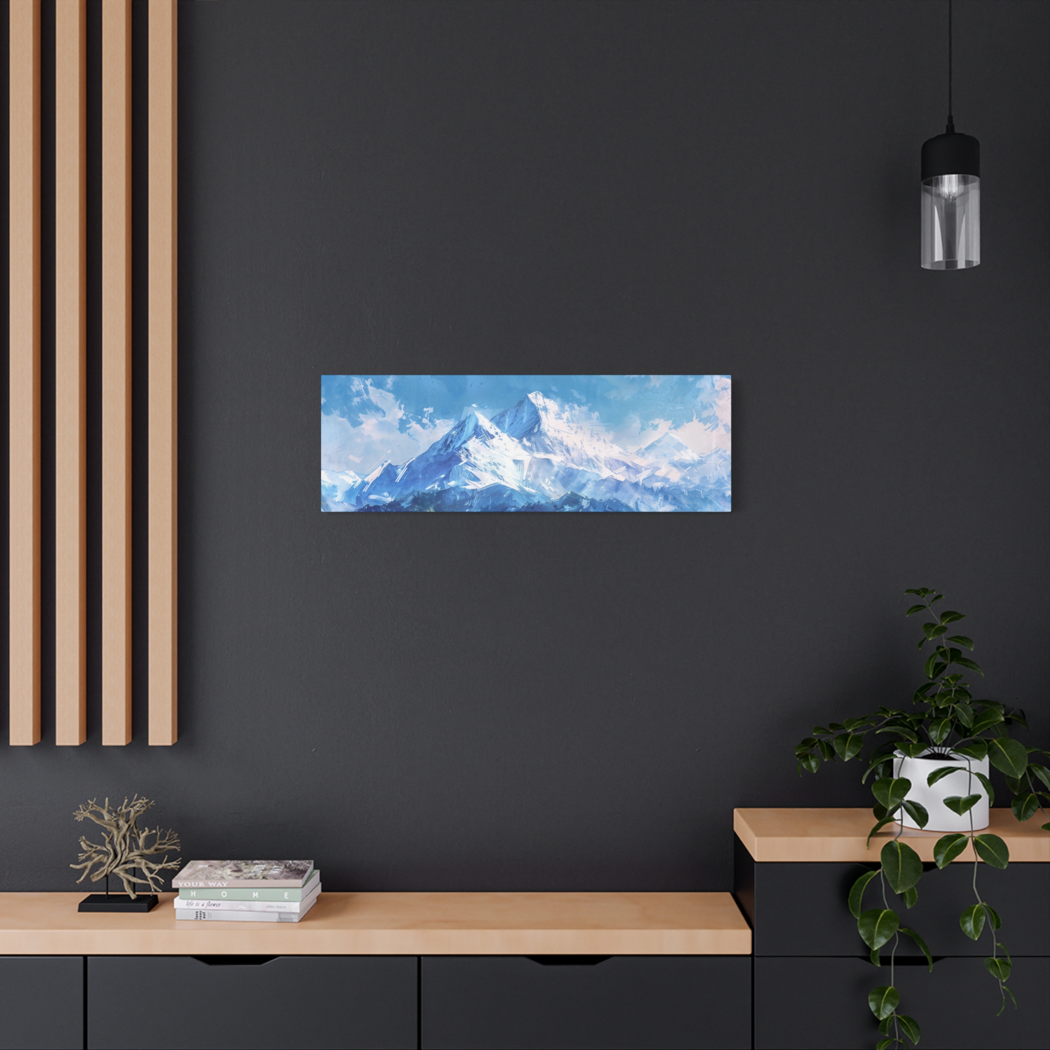 Mountain Window - Stretched Canvas - Wide - Image 4