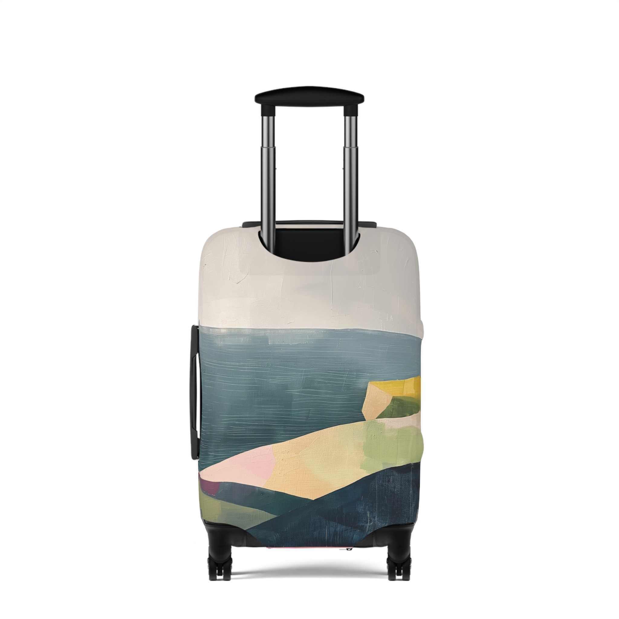Artistic Luggage Cover - Travel in Style with Coastal Design - Image 2