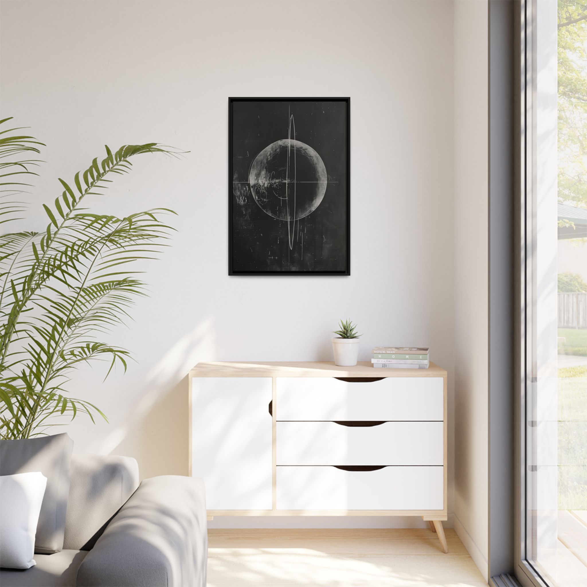 Black Board Science - Saturn - Custom Frame - Image 3