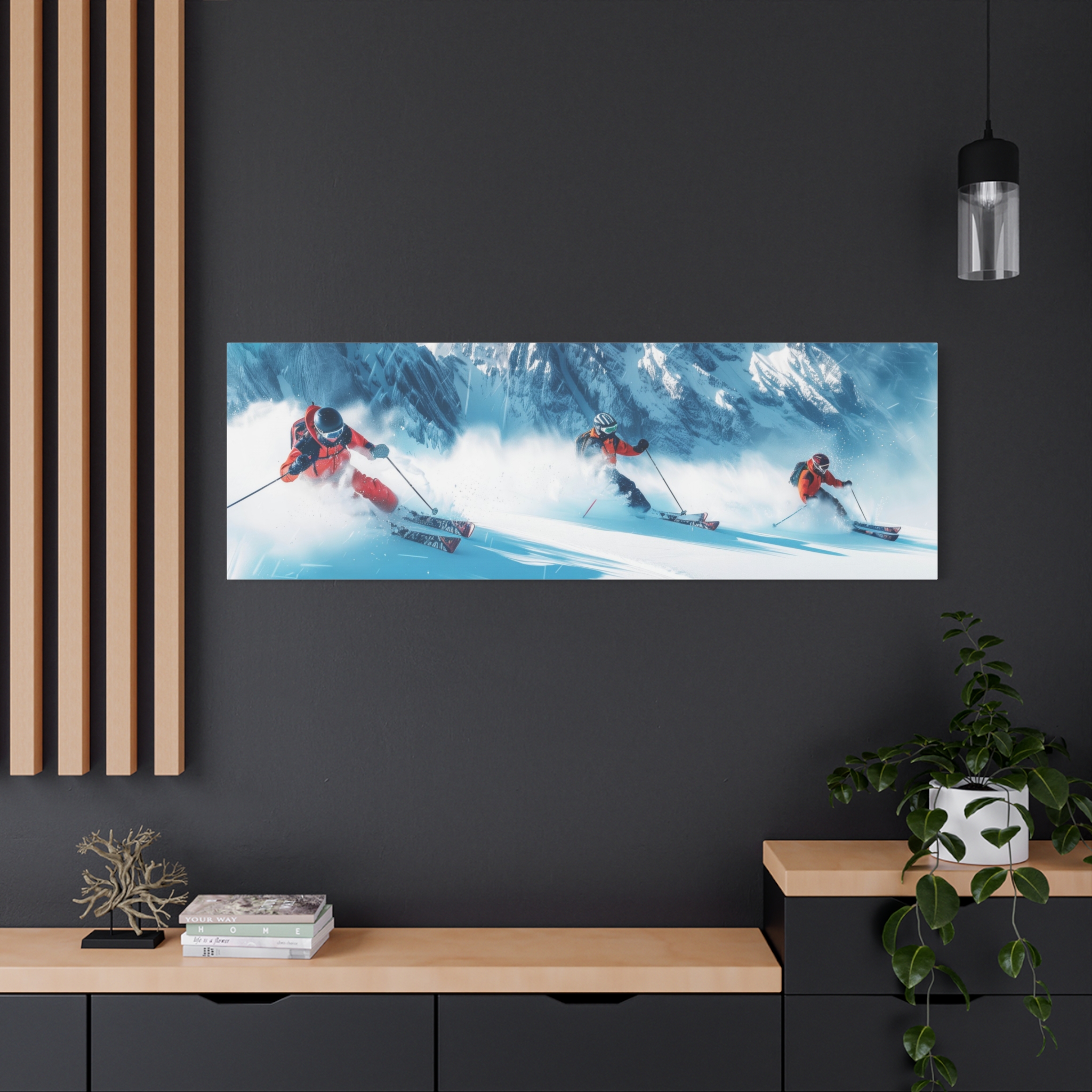 Off Piste 2 - Stretched Canvas - Long - Image 12