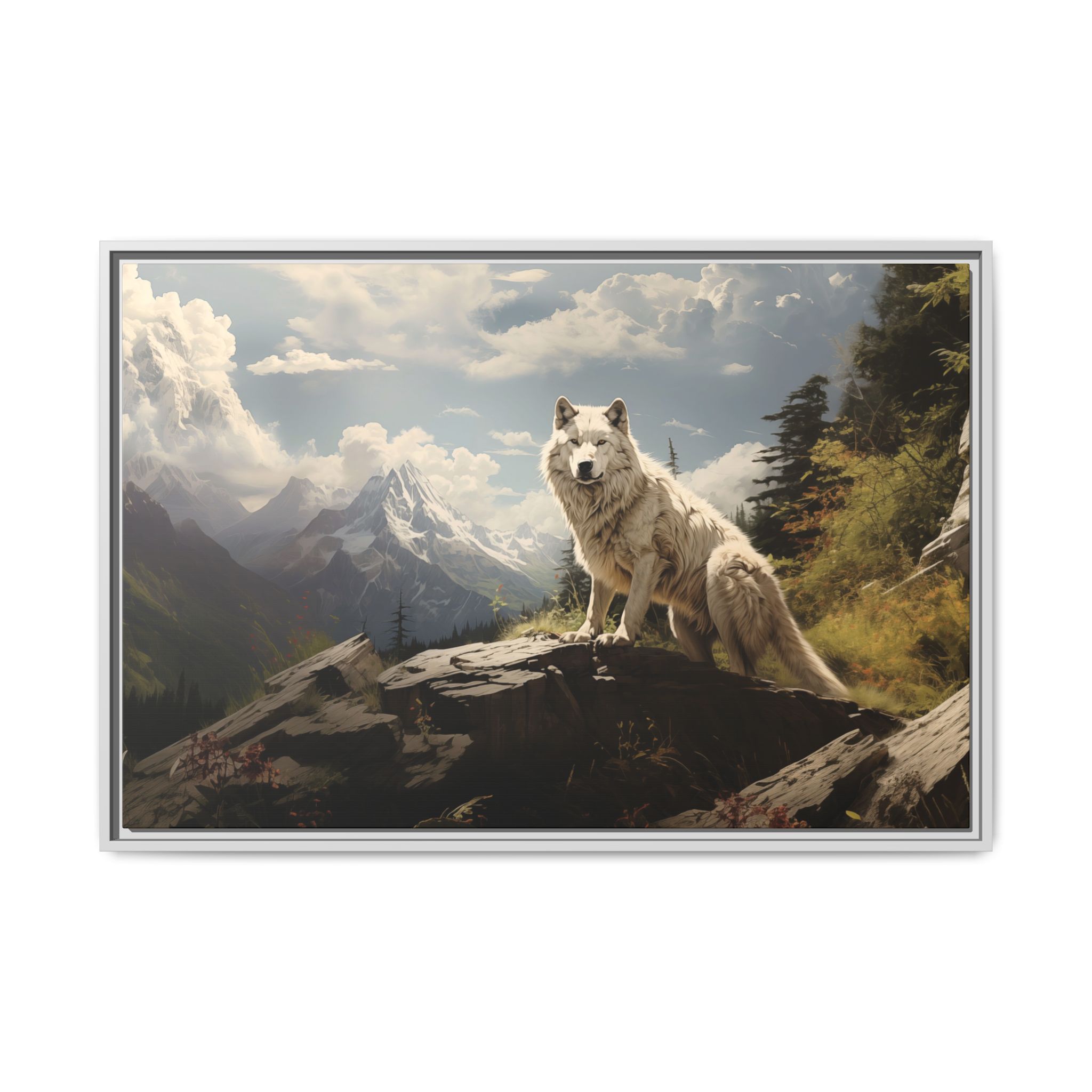 Wolf Mountain - Grass - Custom Frame - Image 9