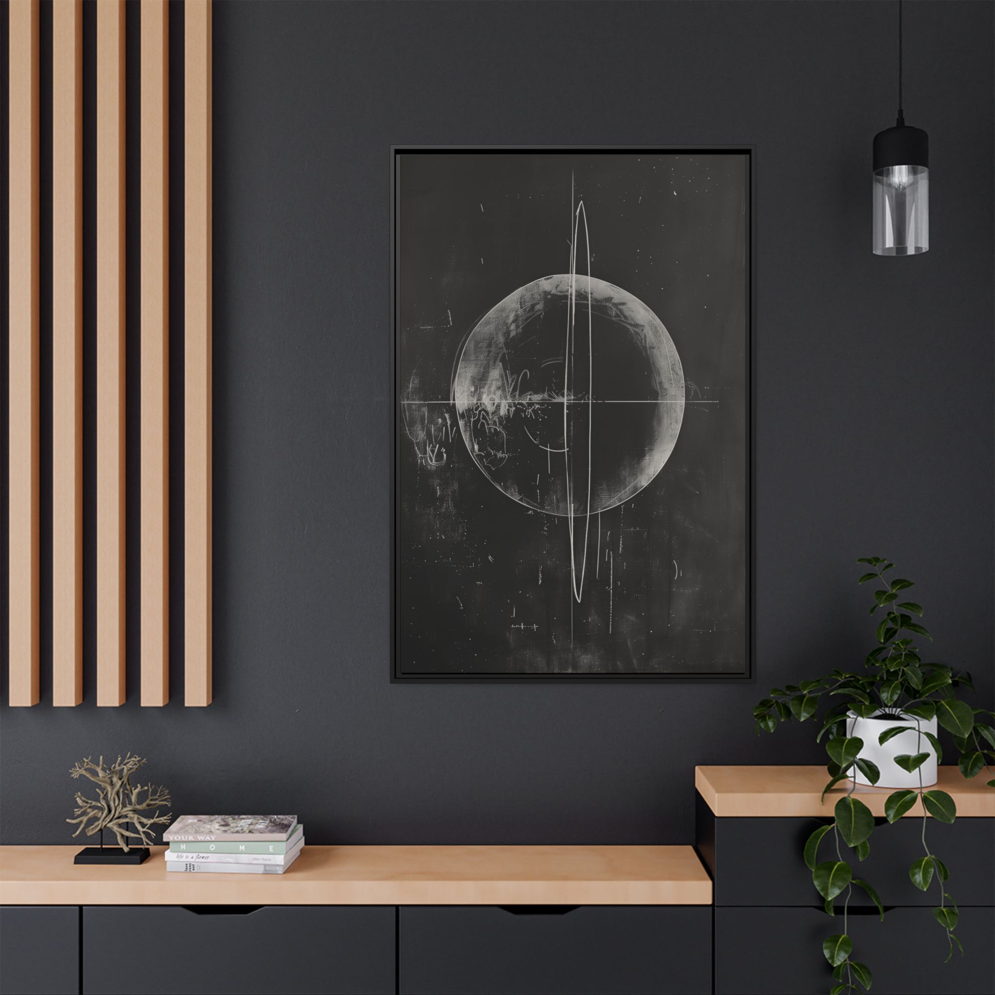 Black Board Science - Saturn - Custom Frame - Image 10