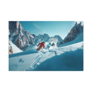 Powder Friends - Wide  - Stretched Canvas