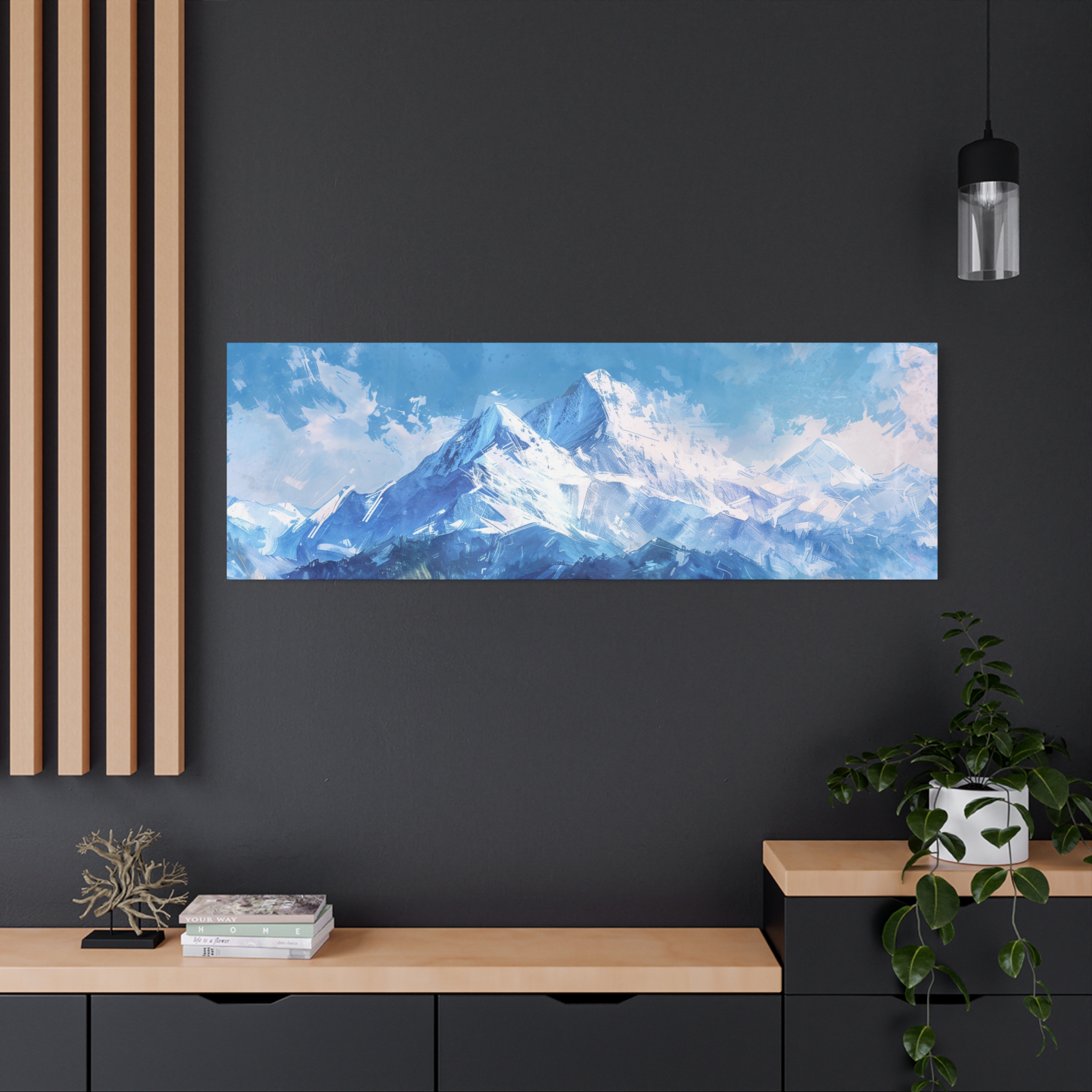 Mountain Window - Stretched Canvas - Wide - Image 12