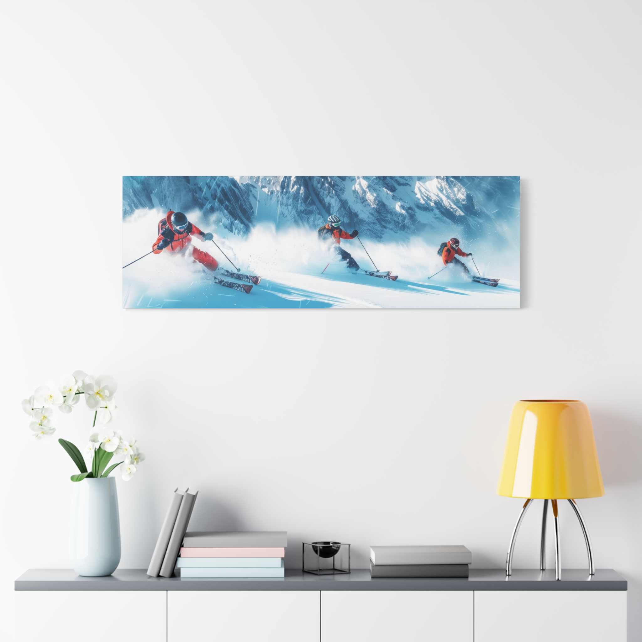 Off Piste 2 - Stretched Canvas - Long - Image 7