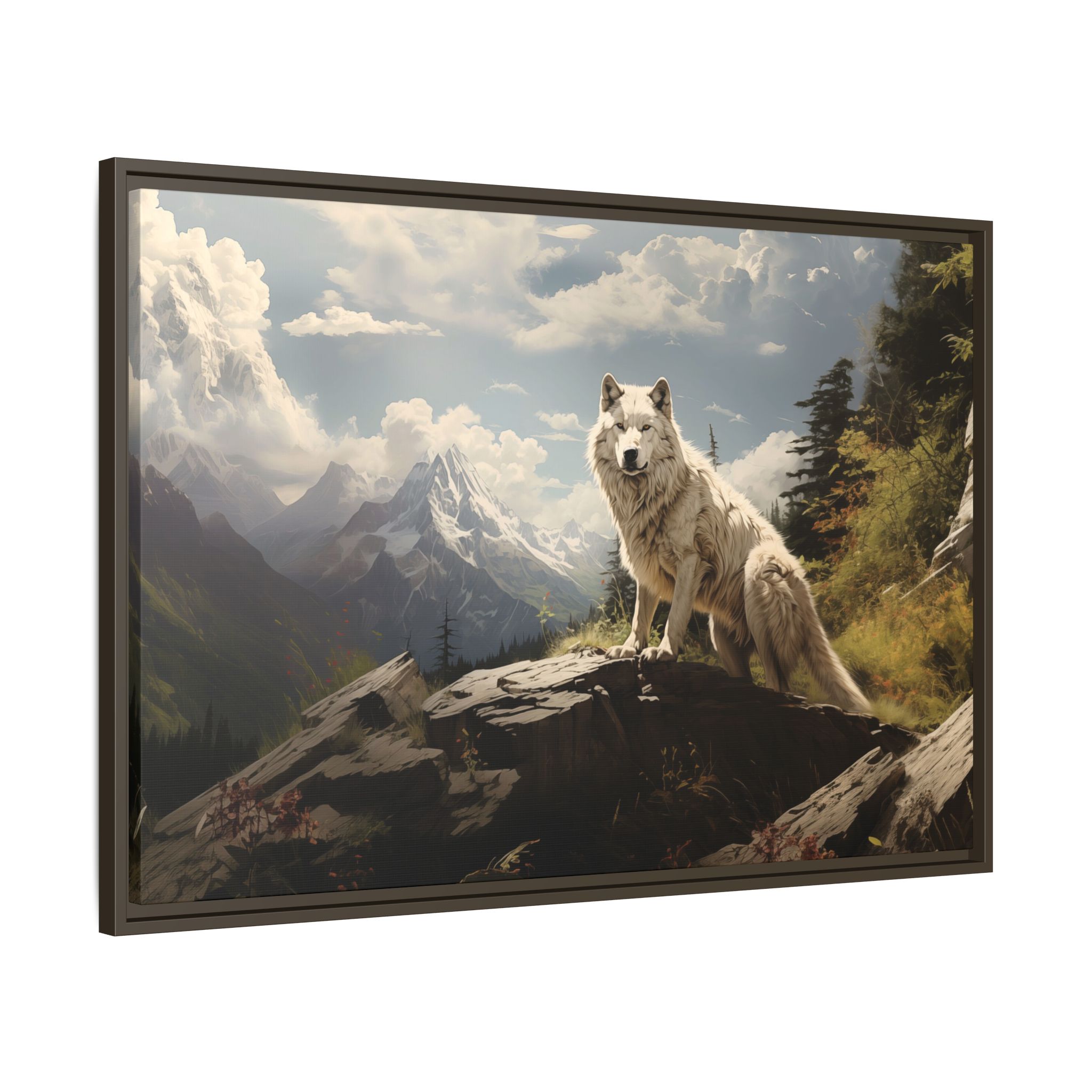 Wolf Mountain - Grass - Custom Frame - Image 2