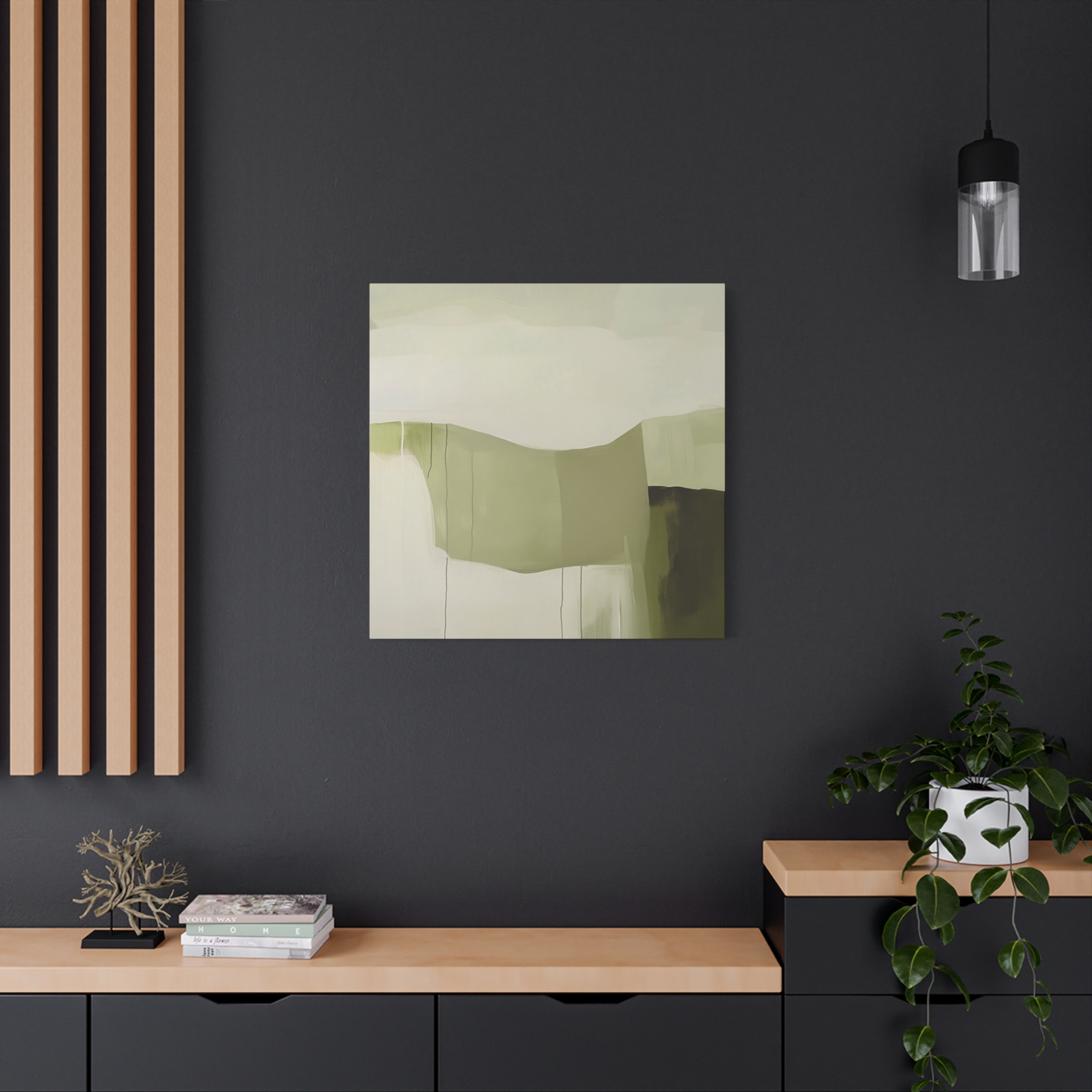 Loose Brushes - Farm - Olive - Stretched Canvas - Image 41