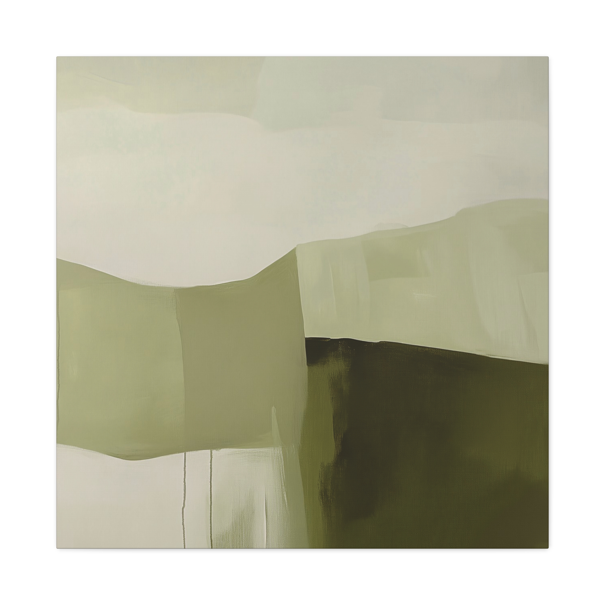 Loose Brushes - Farm - Olive - Stretched Canvas - Image 9