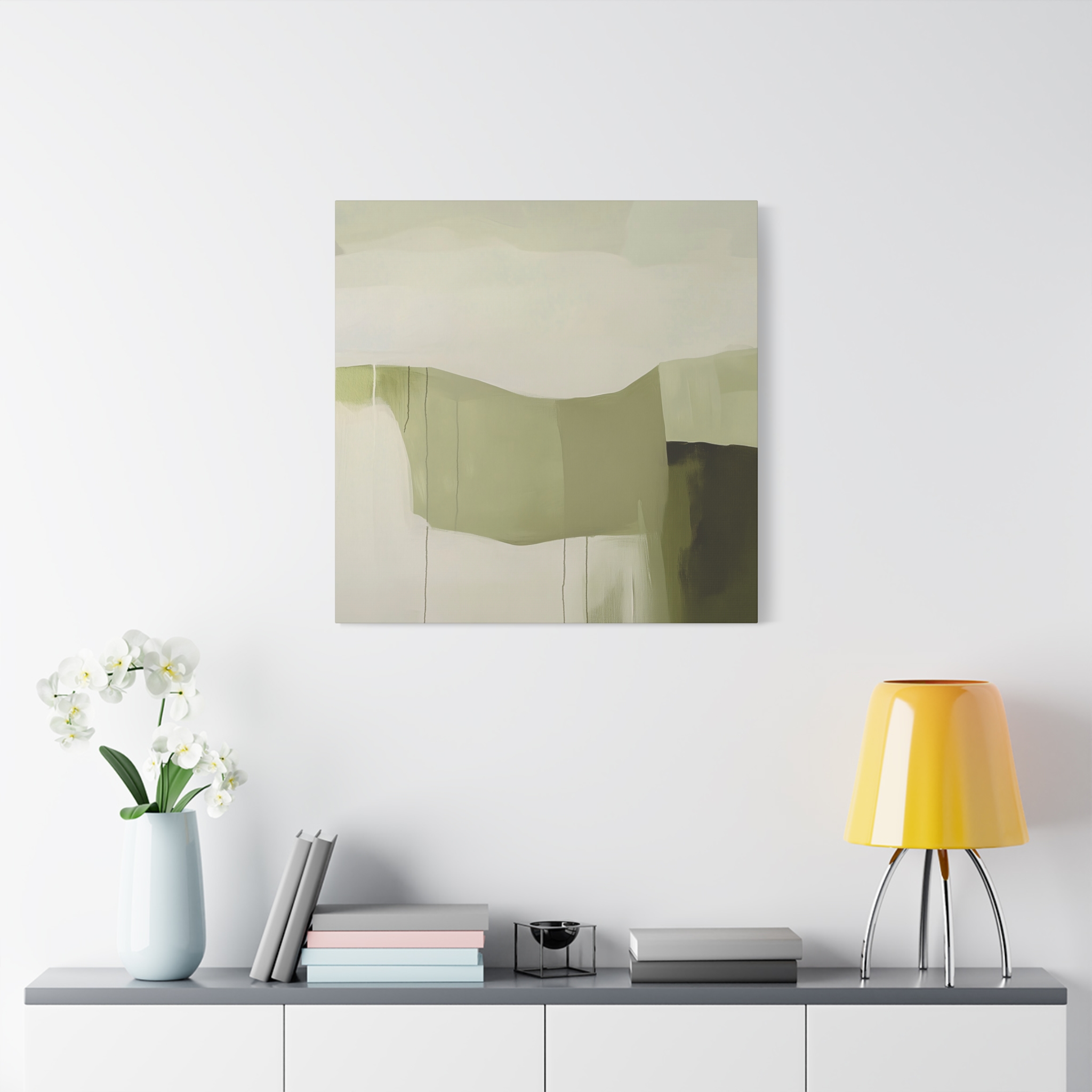 Loose Brushes - Farm - Olive - Stretched Canvas - Image 40