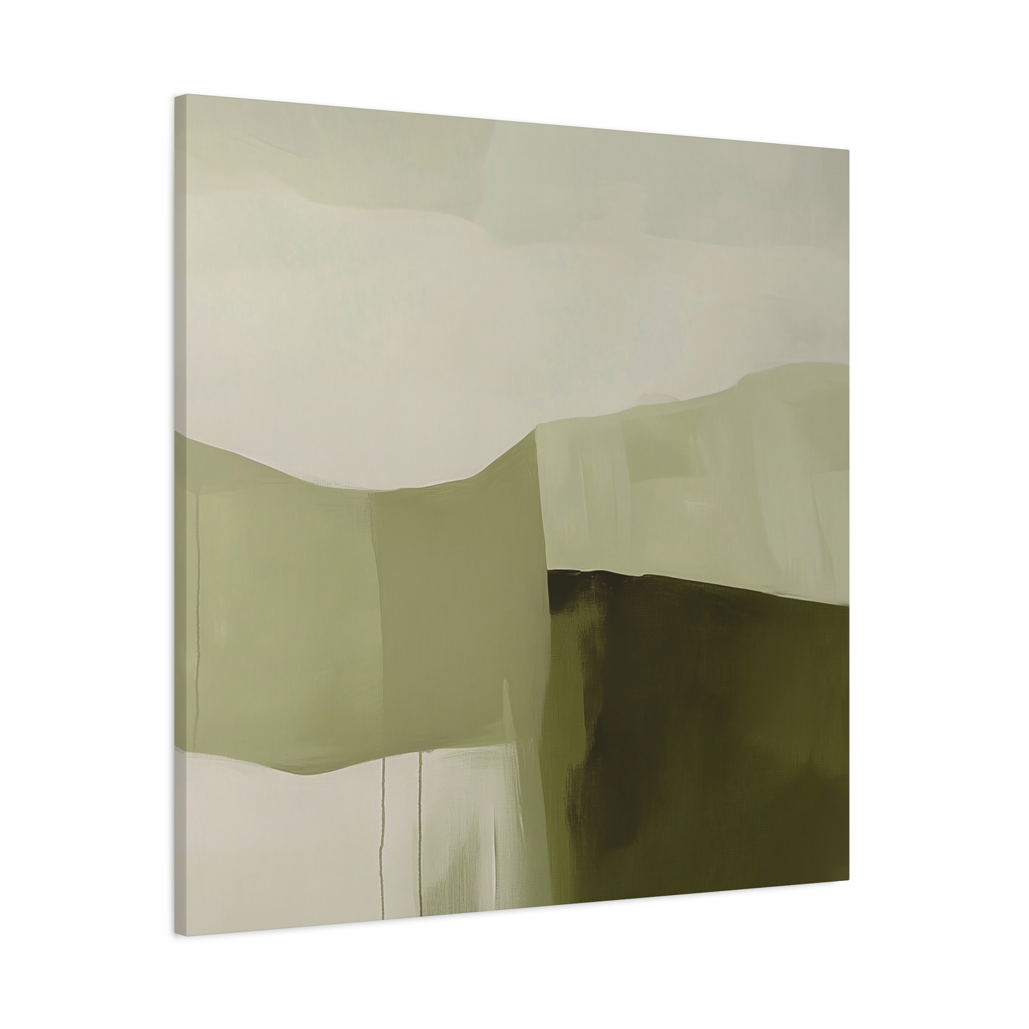 Loose Brushes - Farm - Olive - Stretched Canvas - Image 14