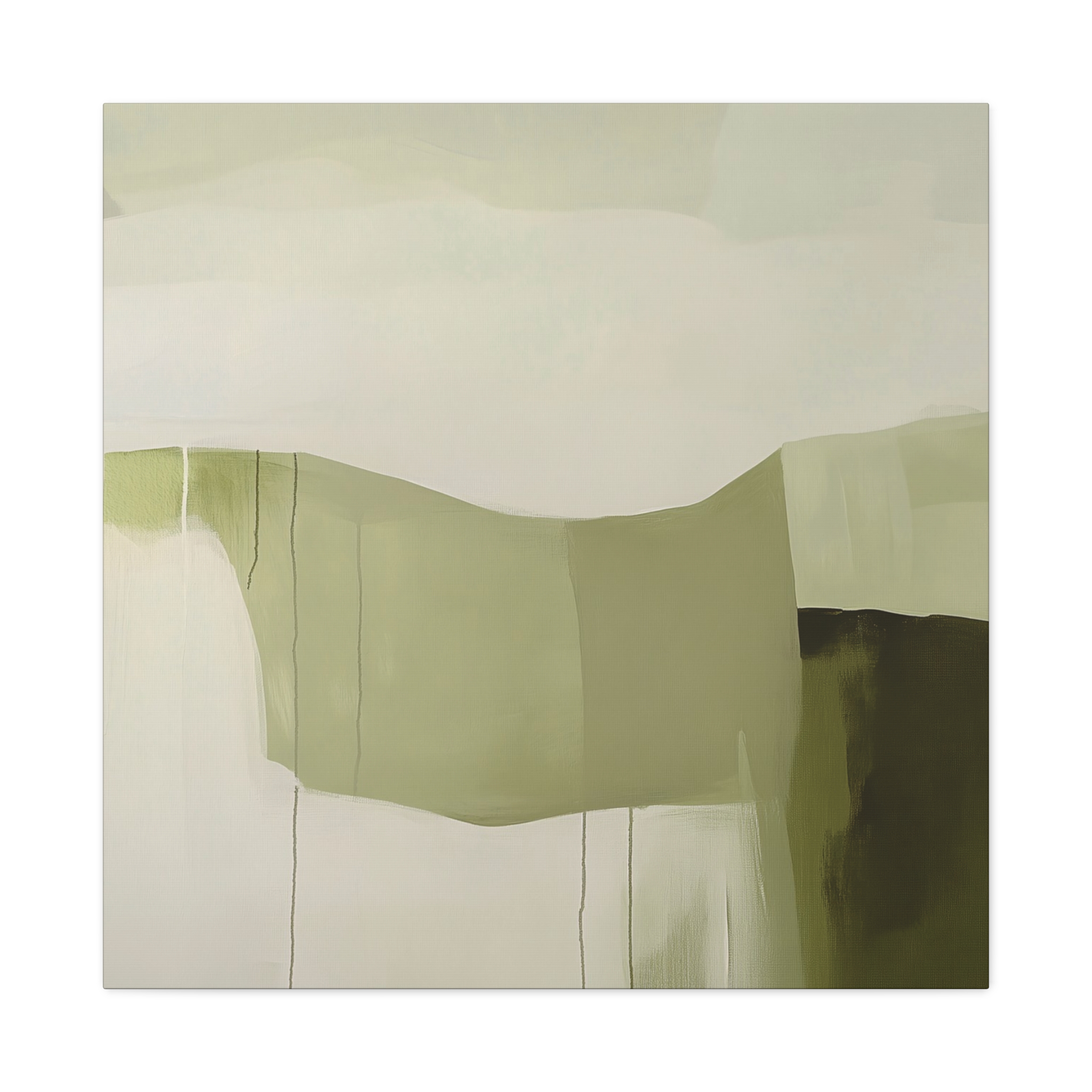 Loose Brushes - Farm - Olive - Stretched Canvas - Image 38