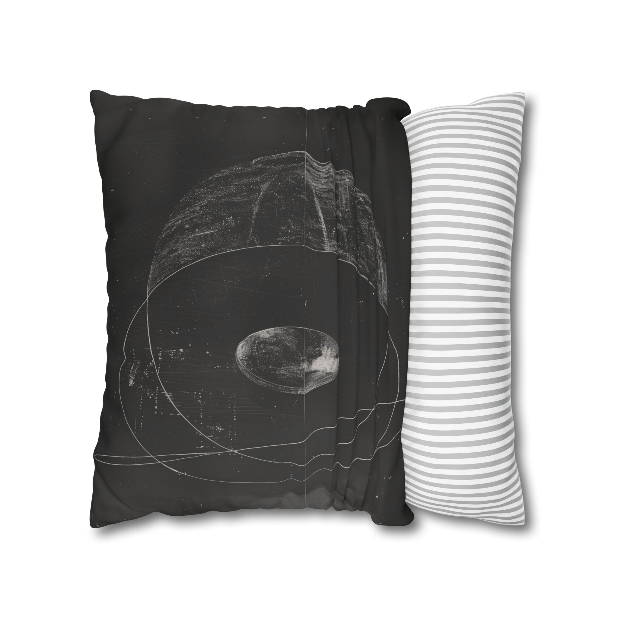 Black Board Science - Print Pillowcase - Decorative Square Poly Canvas Cushion - Image 6