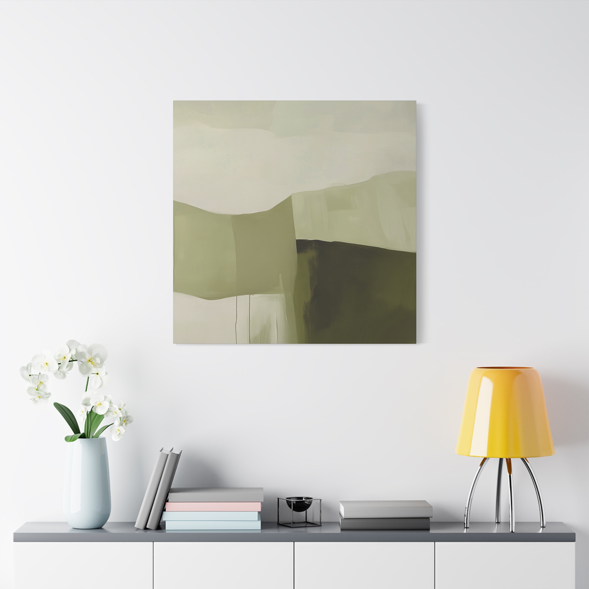 Loose Brushes - Farm - Olive - Stretched Canvas - Image 11