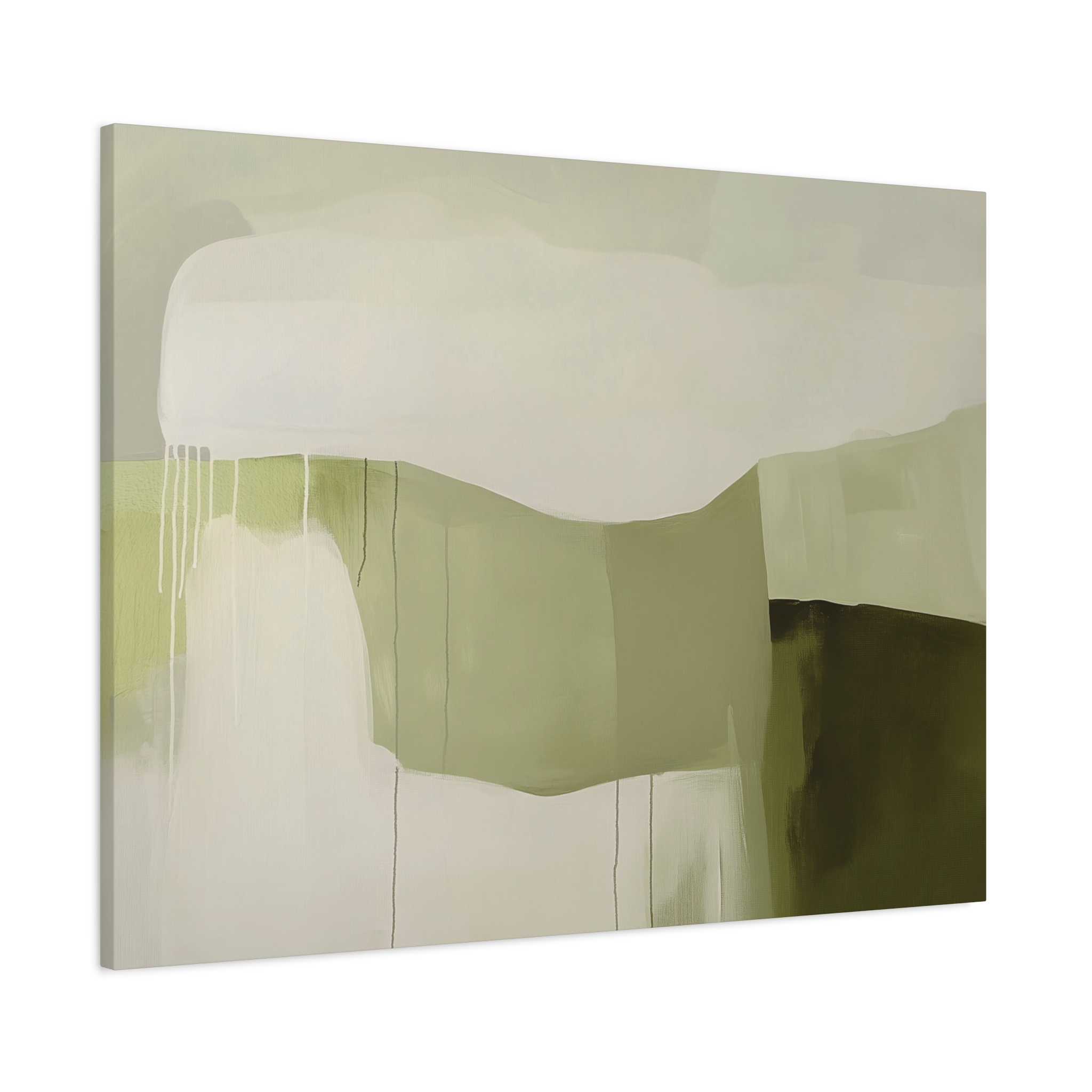 Loose Brushes - Farm - Olive - Stretched Canvas - Image 22