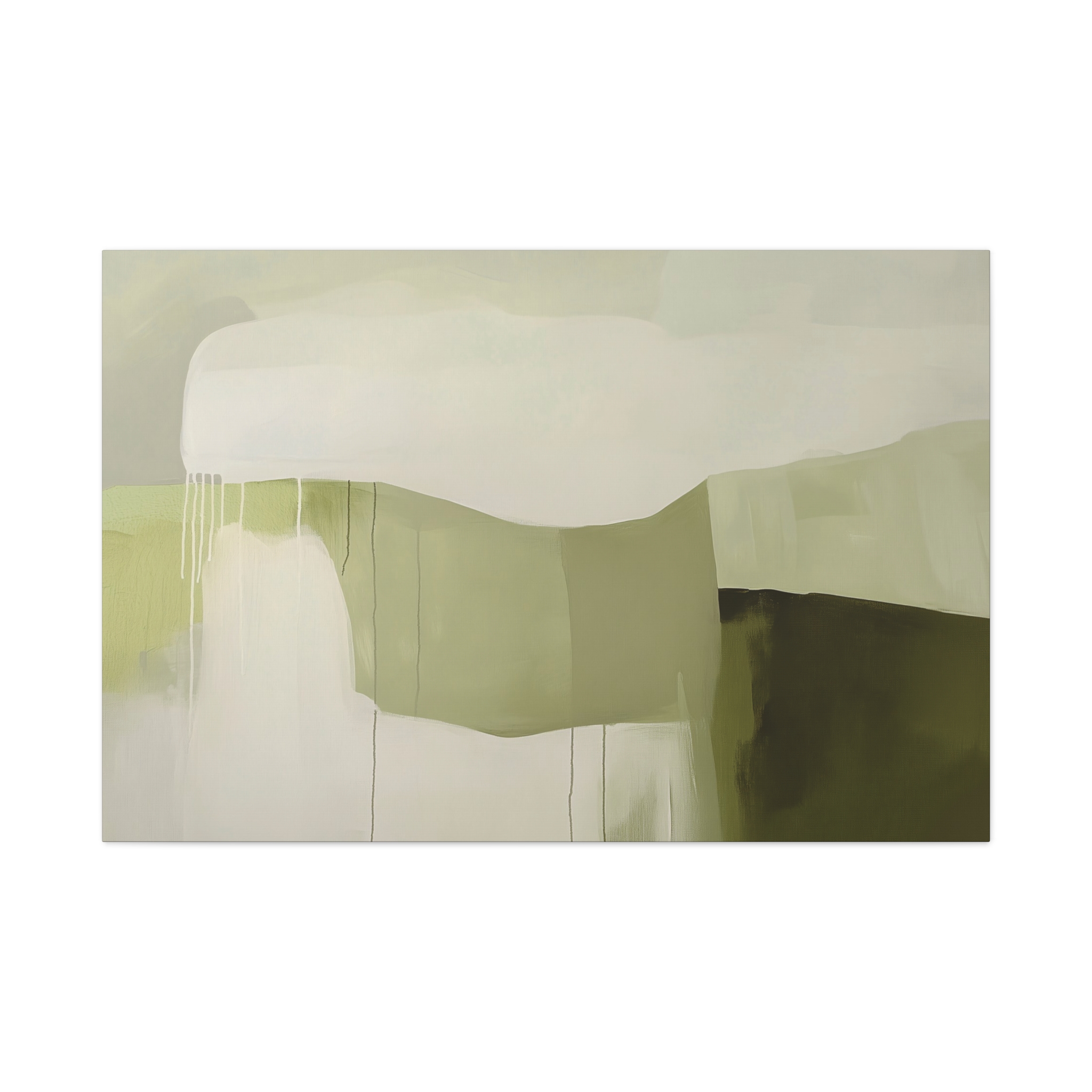 Loose Brushes - Farm - Olive - Stretched Canvas - Image 25