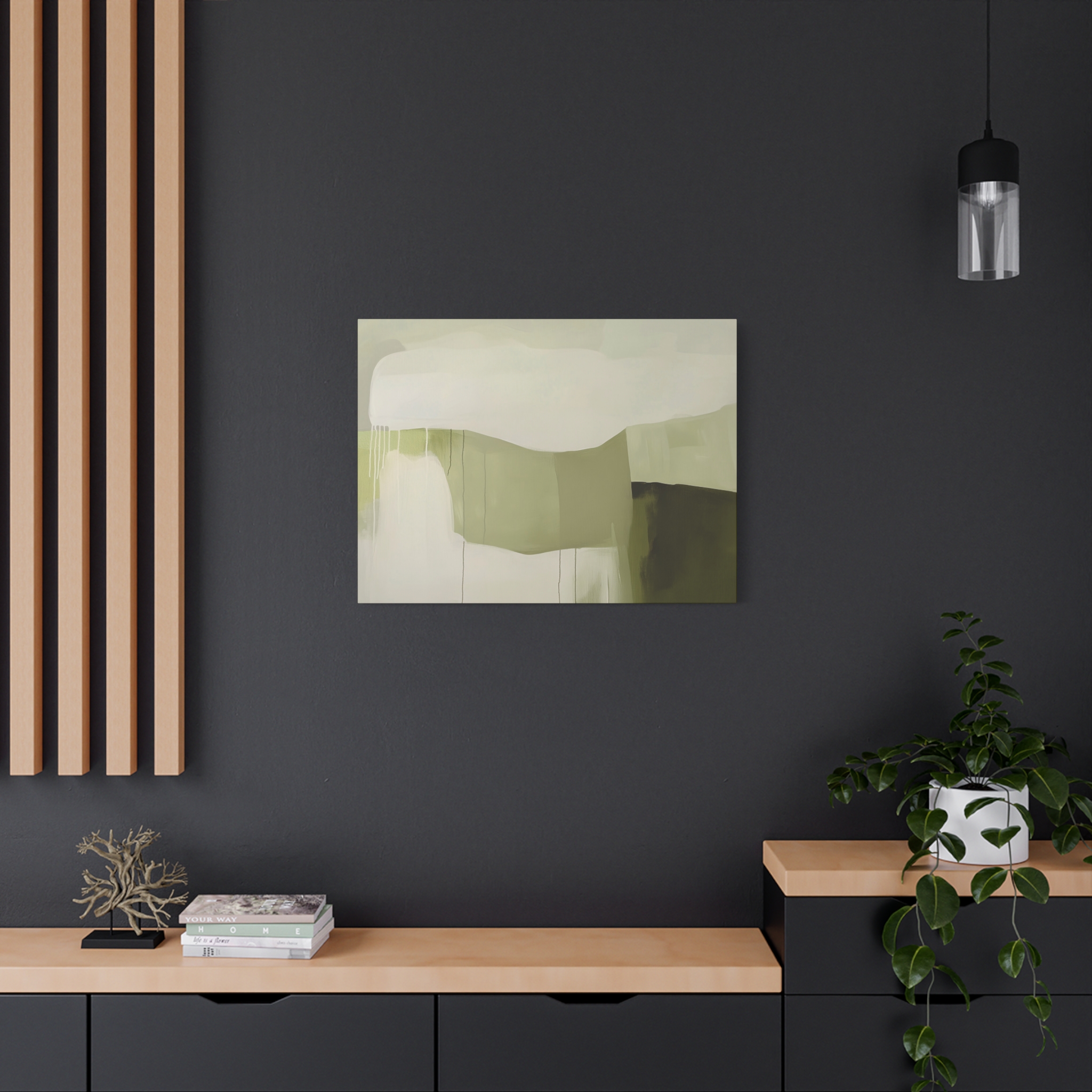 Loose Brushes - Farm - Olive - Stretched Canvas - Image 20