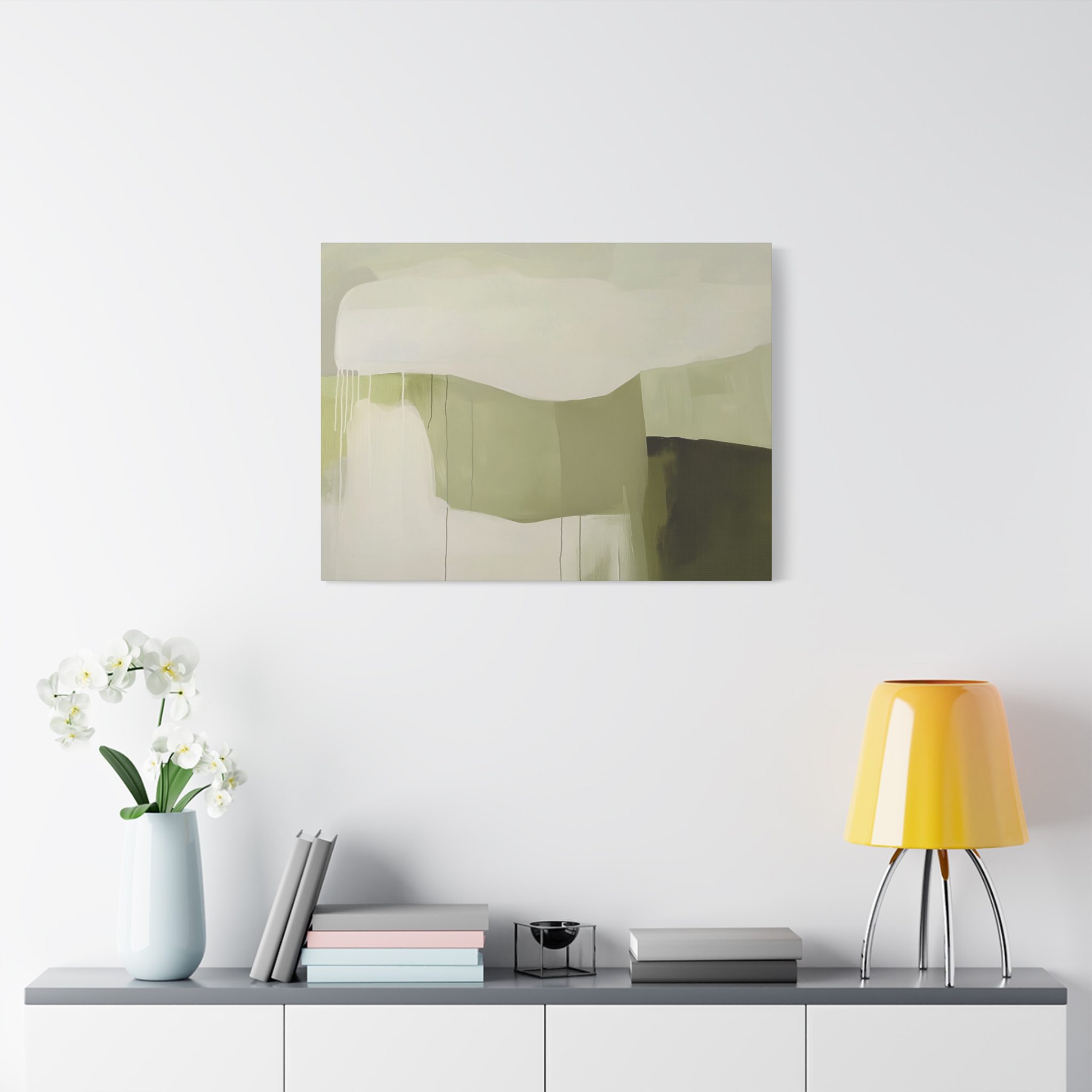 Loose Brushes - Farm - Olive - Stretched Canvas - Image 19