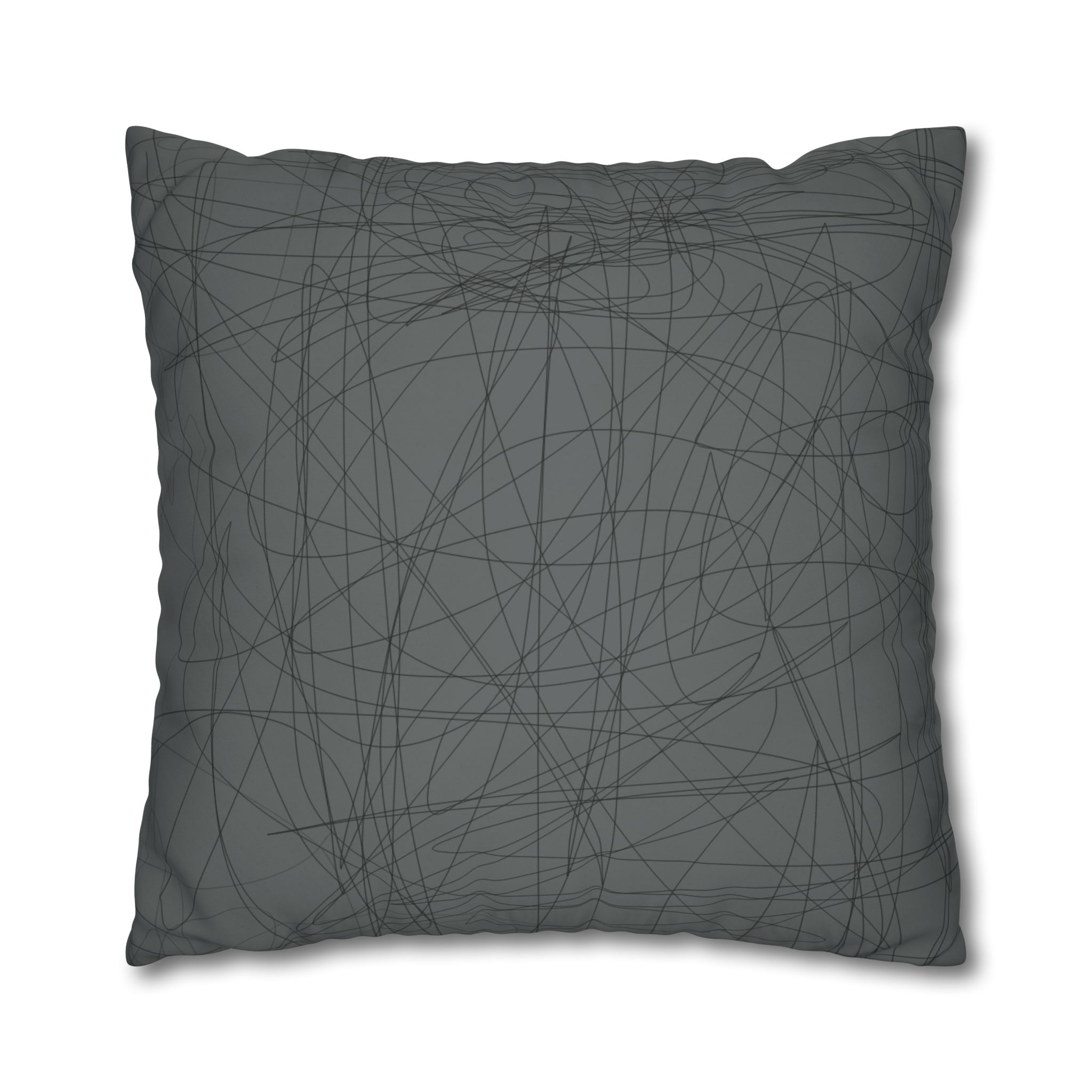 Black Board Science - Print Pillowcase - Decorative Square Poly Canvas Cushion - Image 3