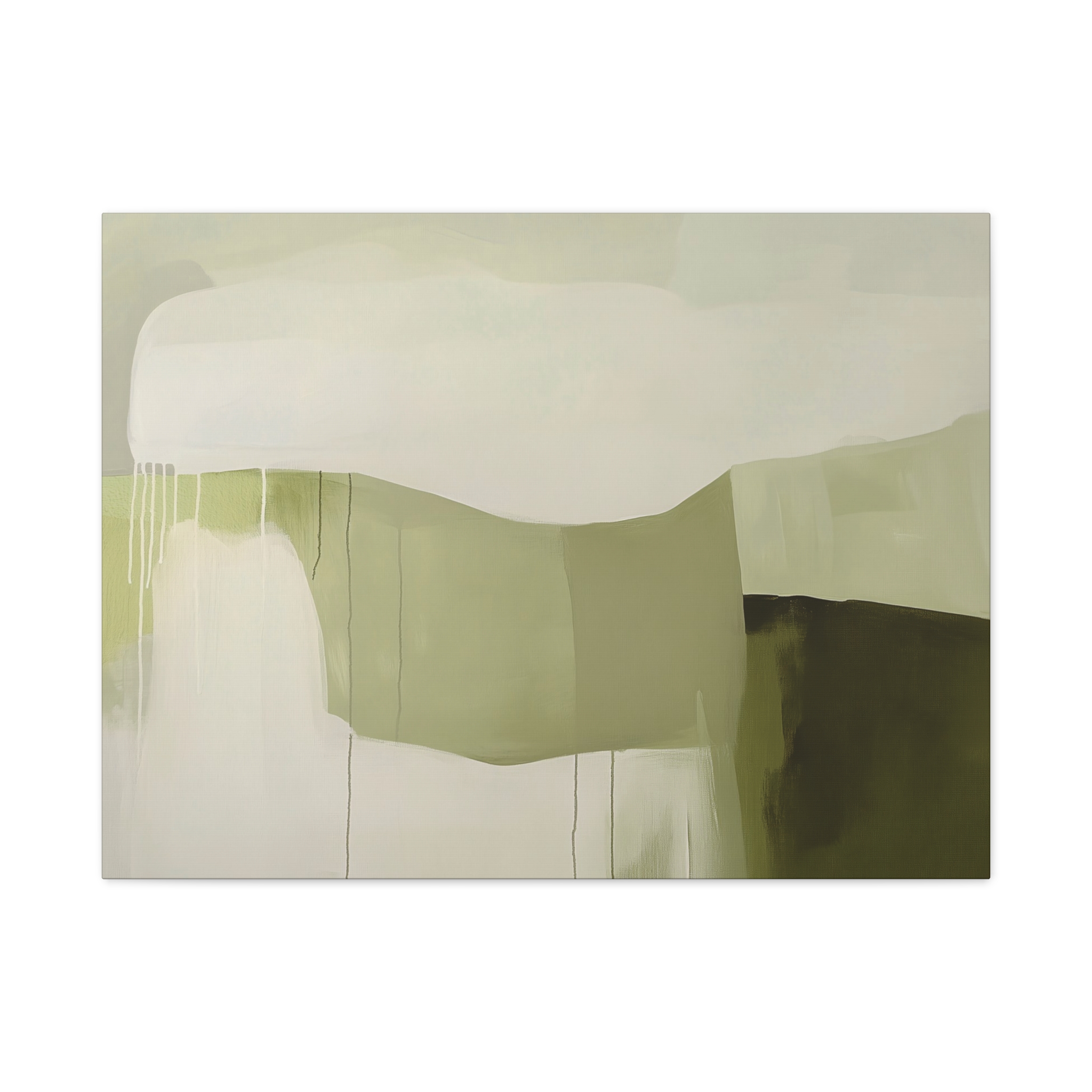 Loose Brushes - Farm - Olive - Stretched Canvas - Image 17
