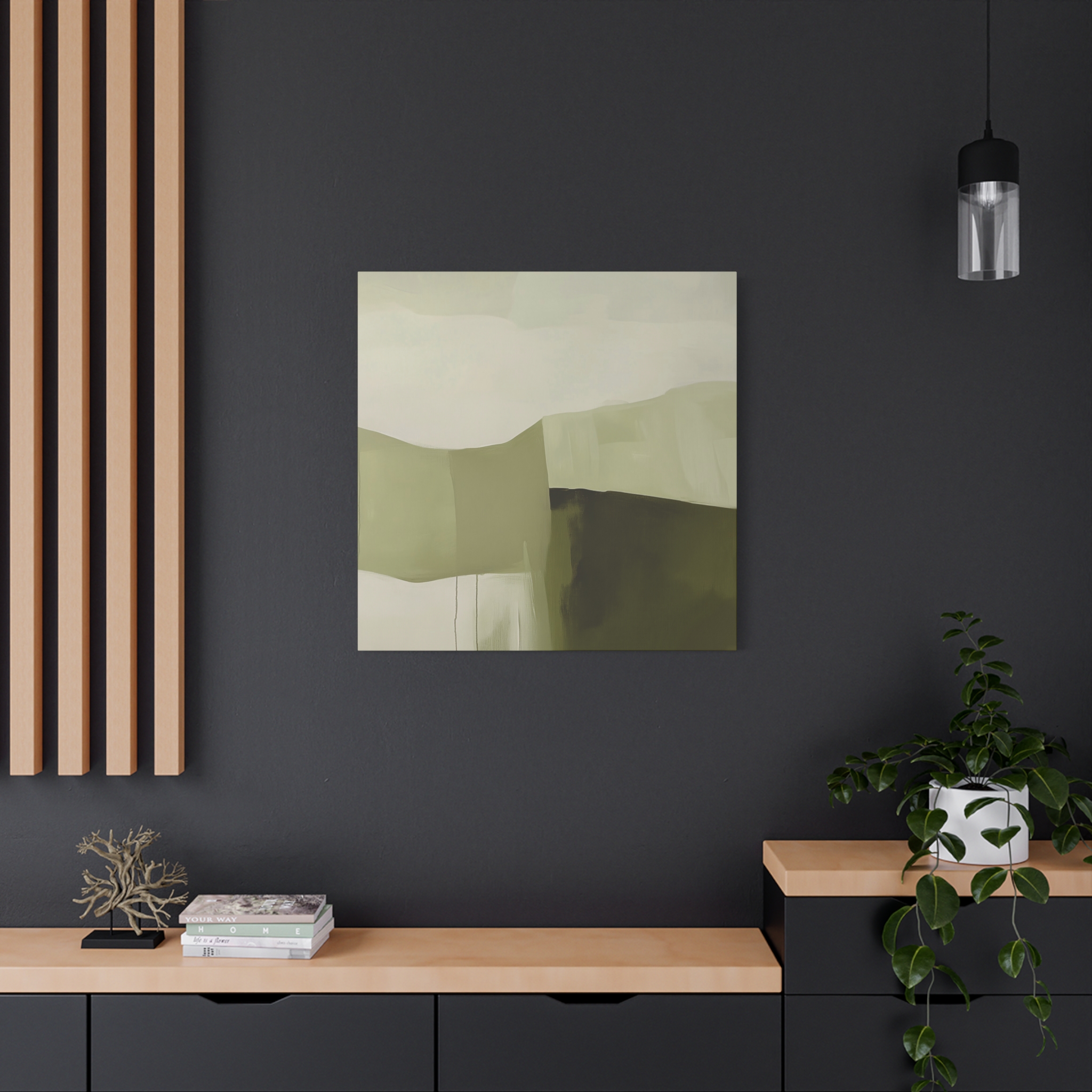 Loose Brushes - Farm - Olive - Stretched Canvas - Image 12