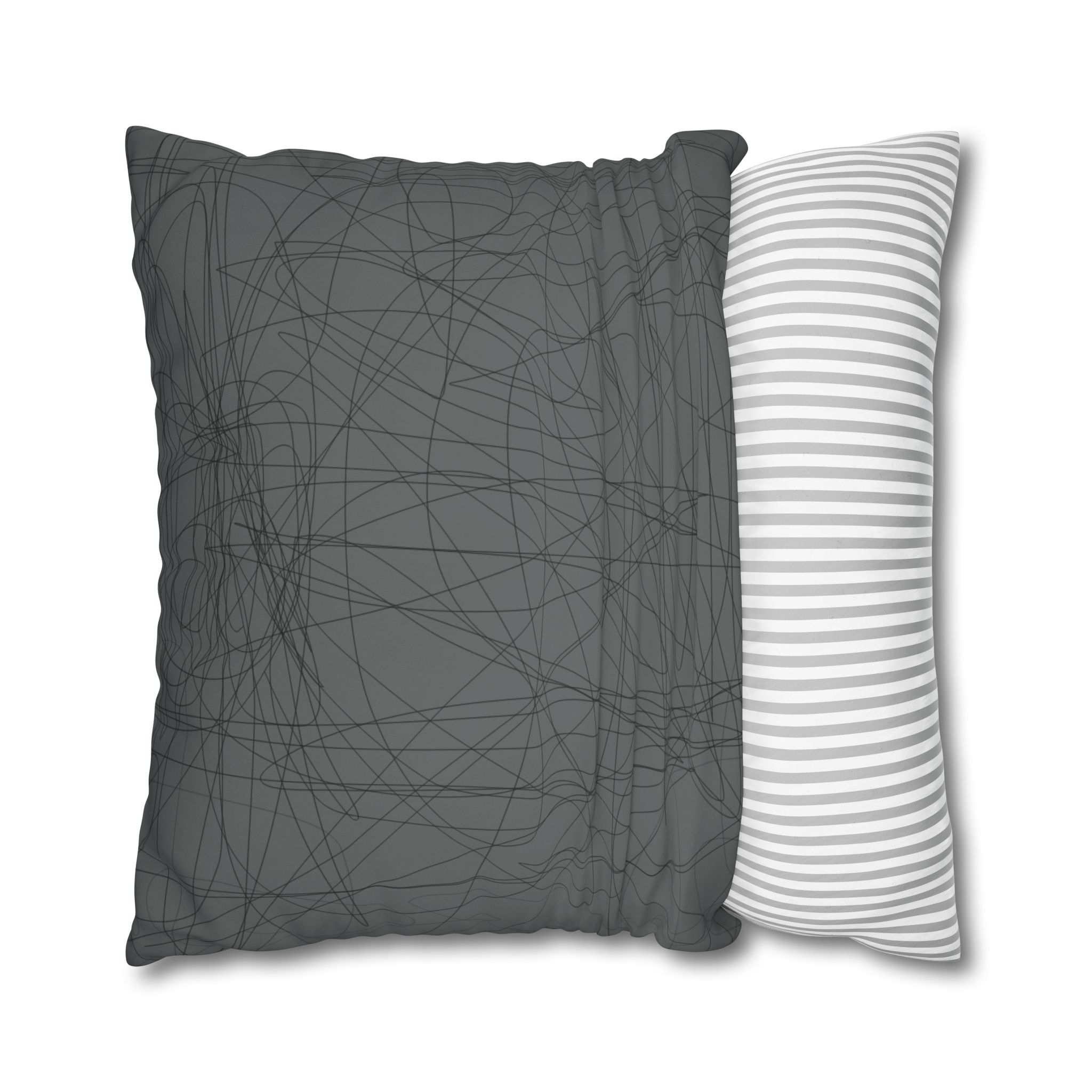 Black Board Science - Print Pillowcase - Decorative Square Poly Canvas Cushion - Image 4