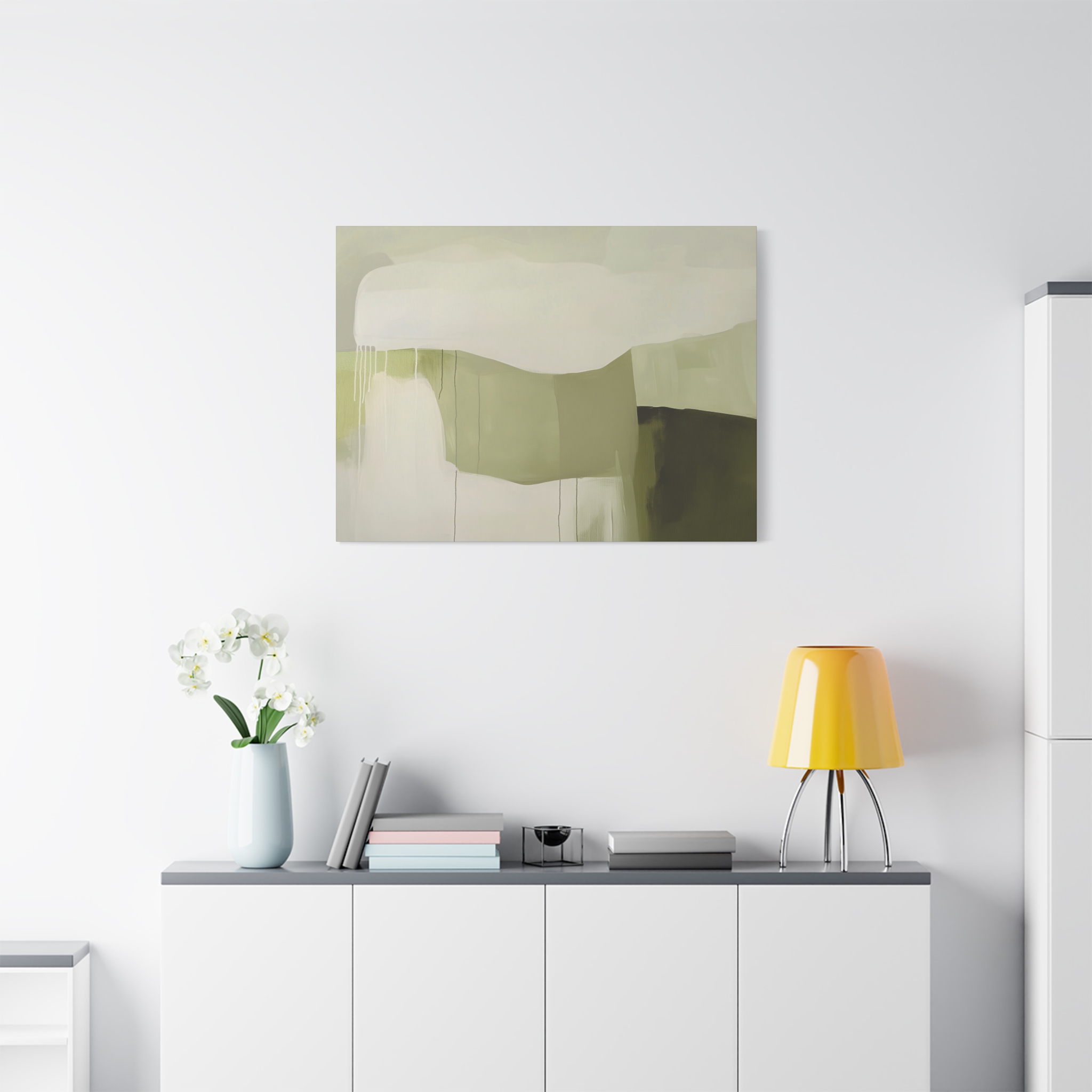 Loose Brushes - Farm - Olive - Stretched Canvas - Image 23