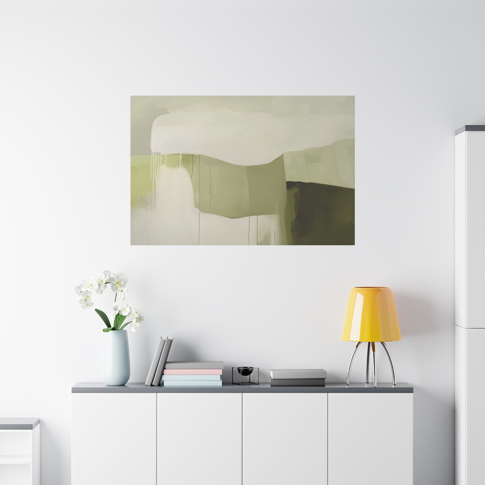 Loose Brushes - Farm - Olive - Stretched Canvas - Image 27