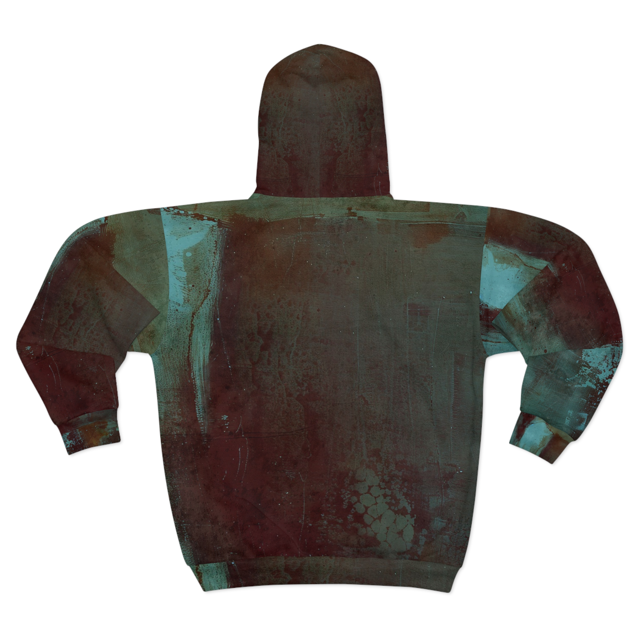 Unisex Sci-Fi Zip Hoodie - Rugged Blue Artwork - Image 2