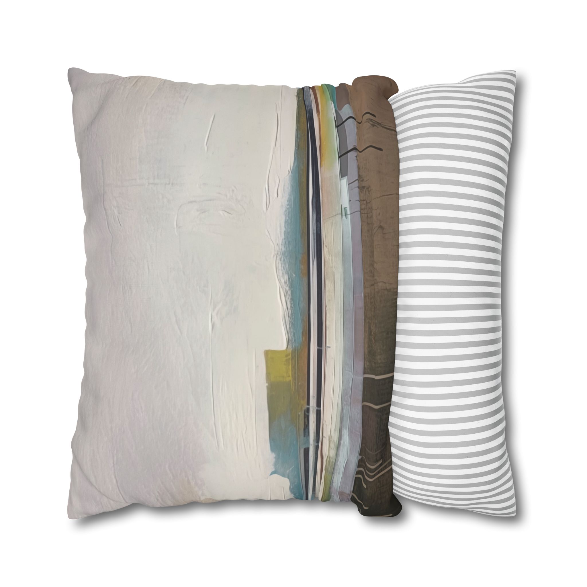 Compression - Print Pillowcase - Decorative Square Poly Canvas Cushion for Home Decor - Image 2