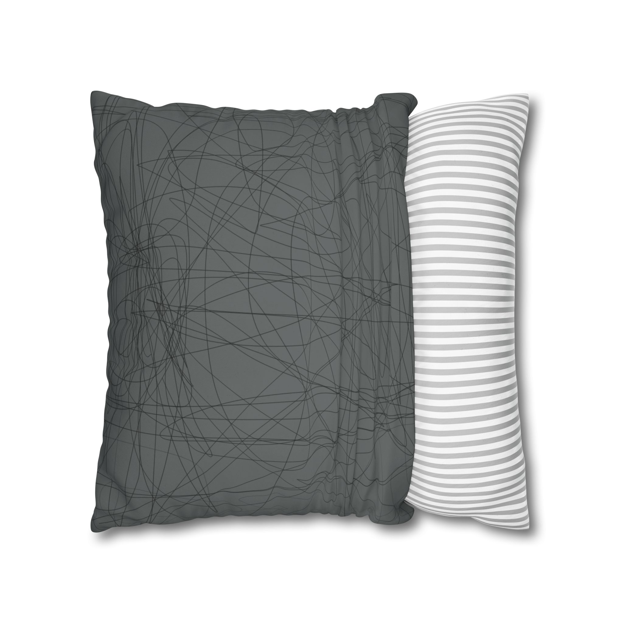 Black Board Science - Print Pillowcase - Decorative Square Poly Canvas Cushion - Image 8