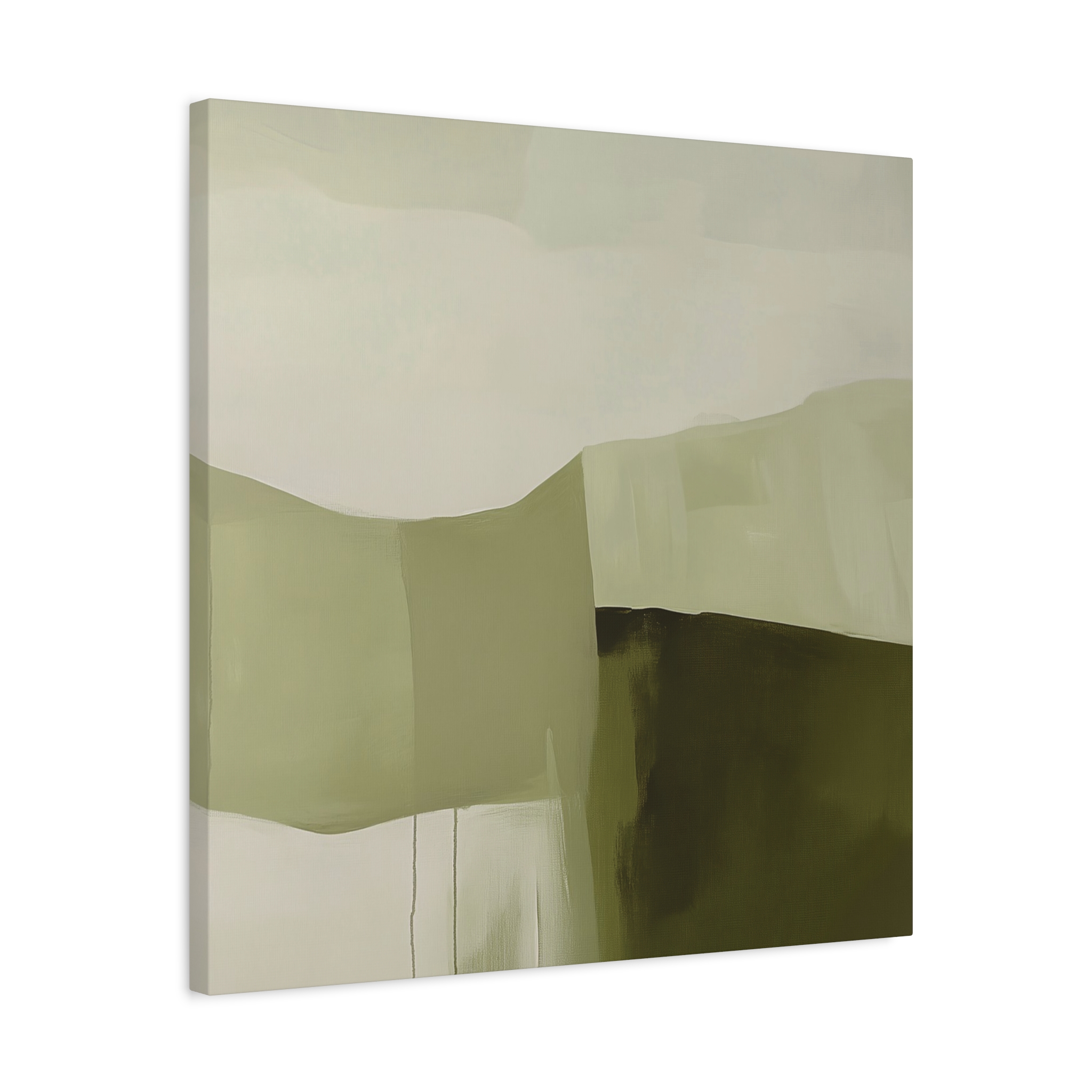 Loose Brushes - Farm - Olive - Stretched Canvas - Image 6