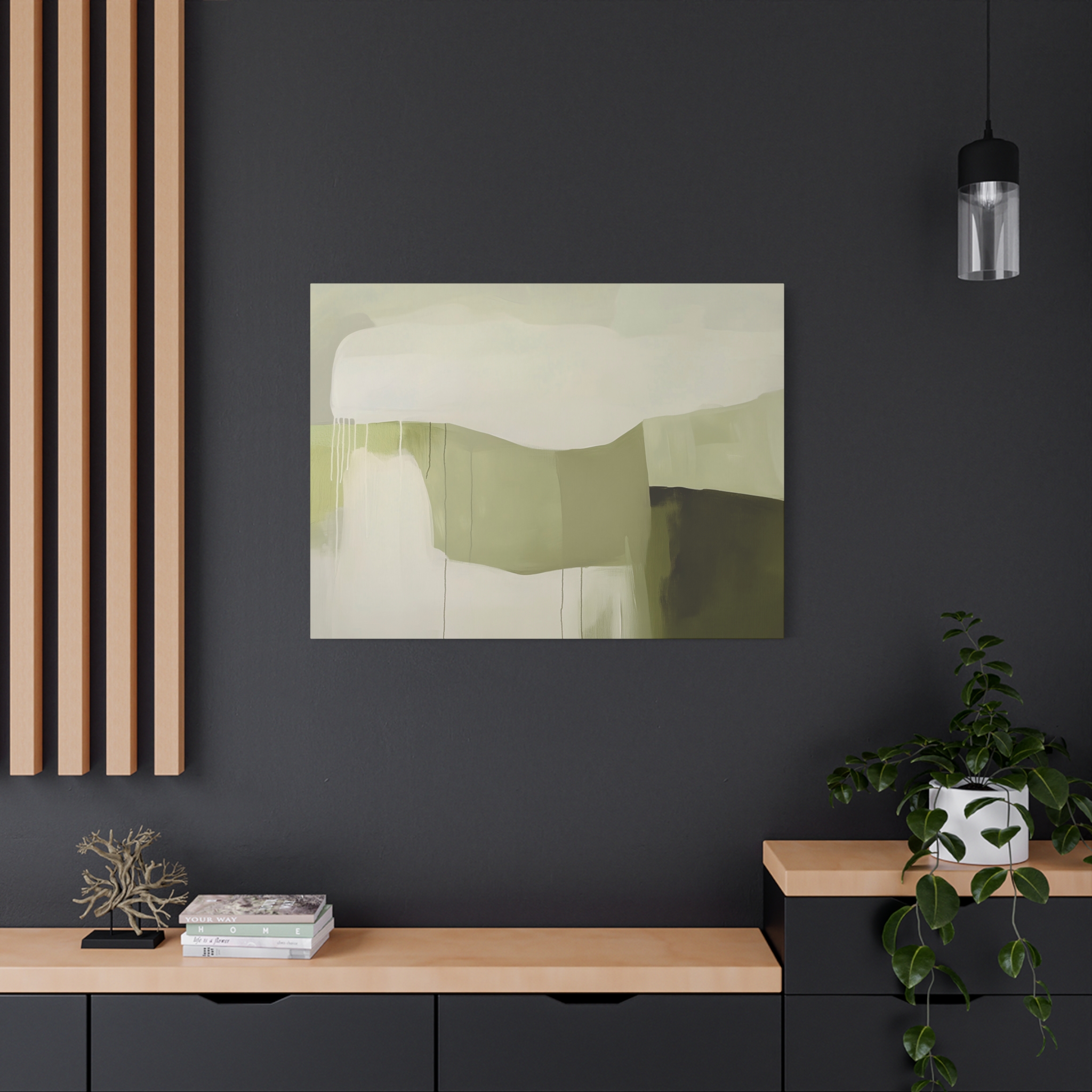 Loose Brushes - Farm - Olive - Stretched Canvas - Image 24