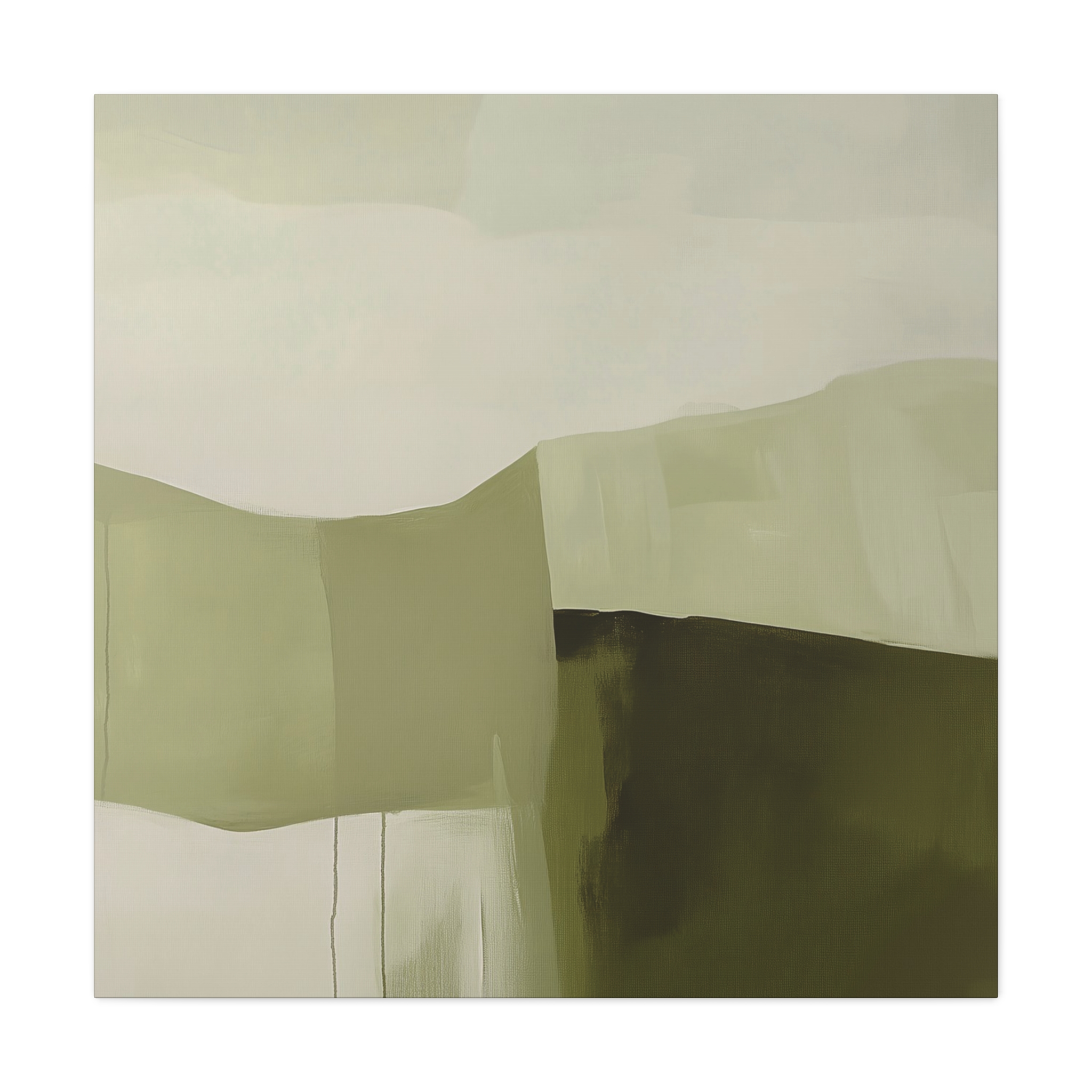 Loose Brushes - Farm - Olive - Stretched Canvas - Image 13