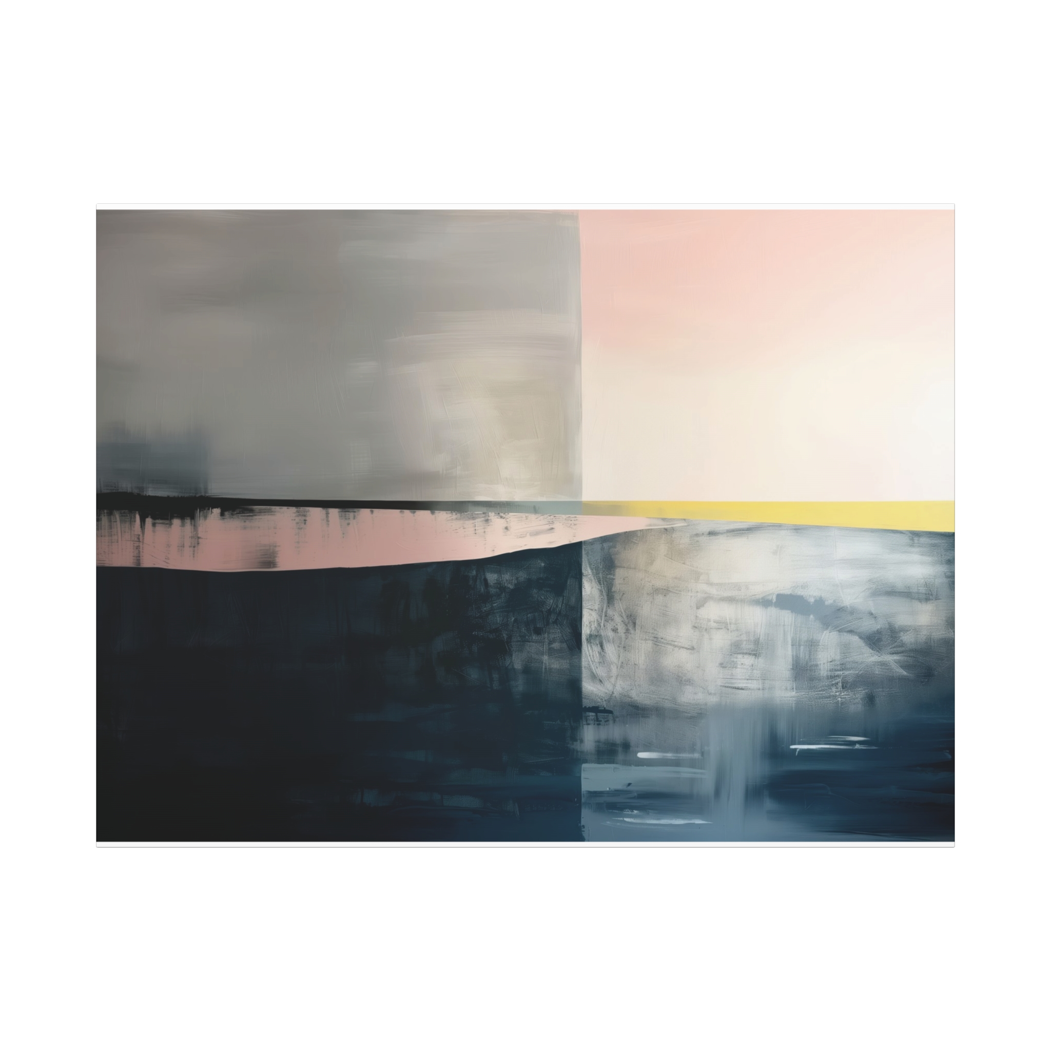 TEMPLATE Soft Compression - Beacher Aqua - Landscape - Stretched Canvas - Image 29