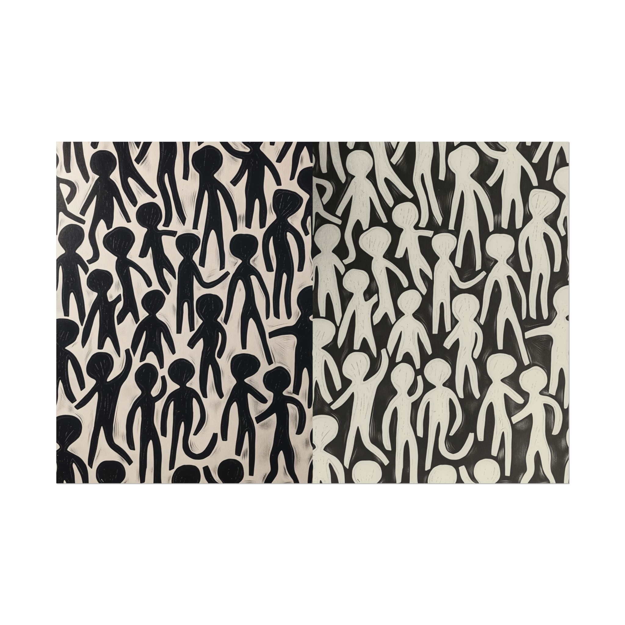 Humans 2 - DIY Rolled Paper Print, LANDSCAPE DOUBLE PRINT - Image 9