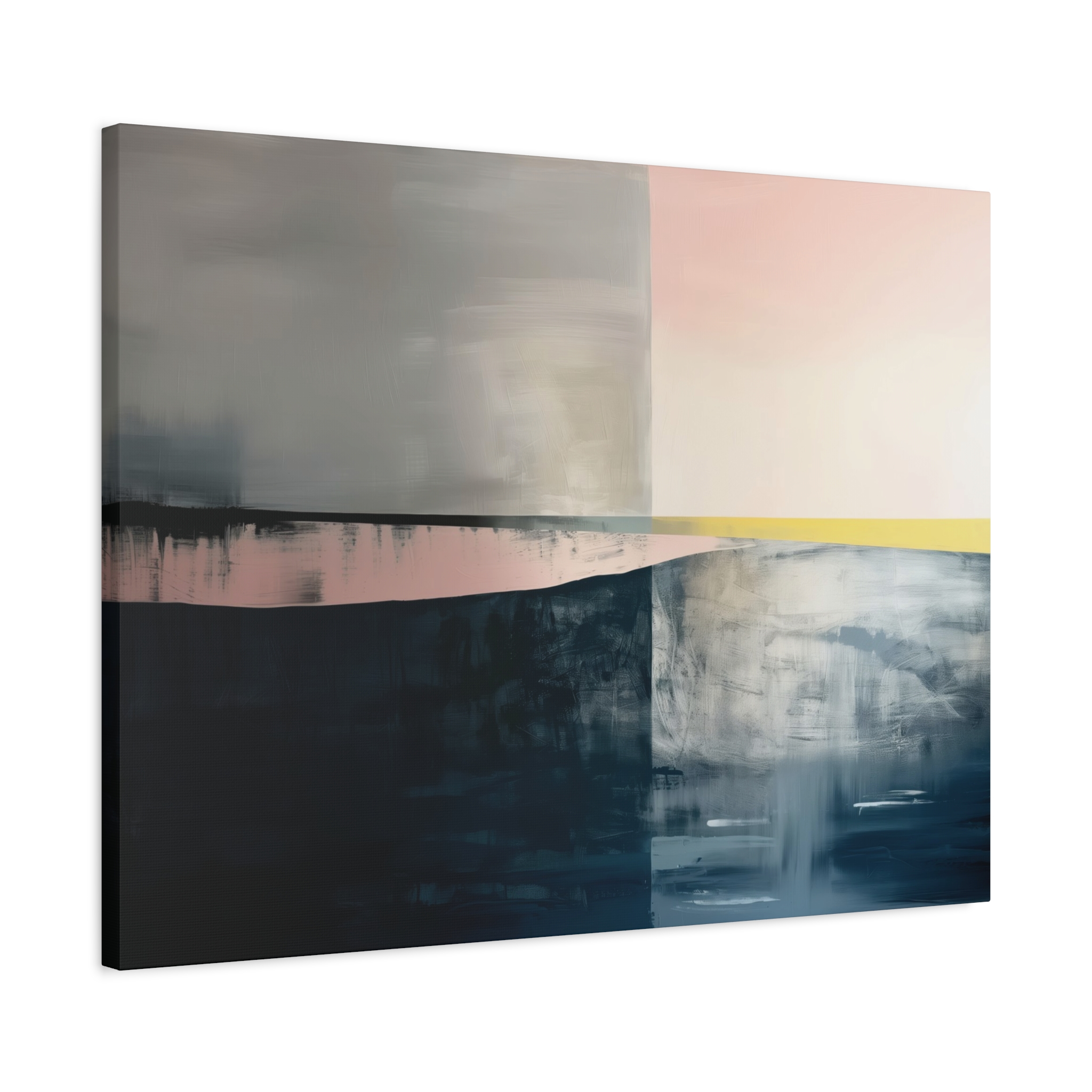 TEMPLATE Soft Compression - Beacher Aqua - Landscape - Stretched Canvas - Image 18