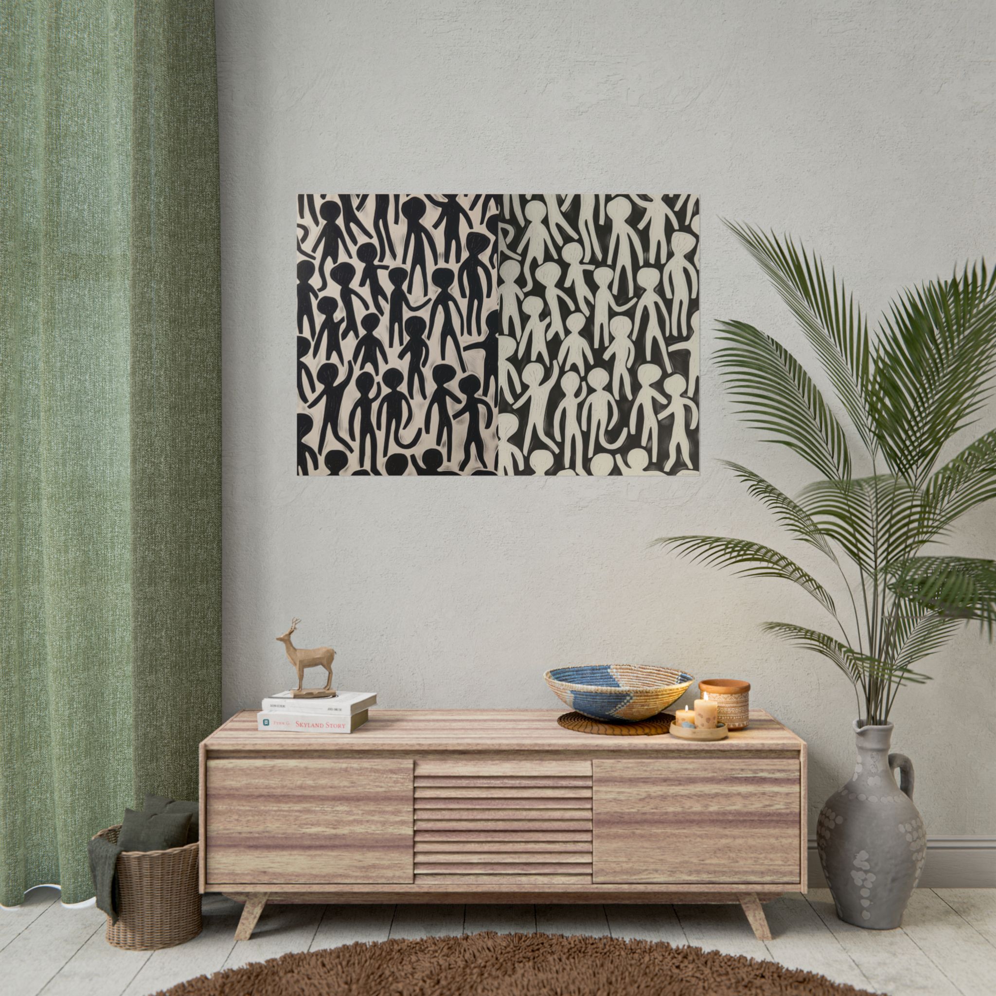 Humans 2 - DIY Rolled Paper Print, LANDSCAPE DOUBLE PRINT - Image 36