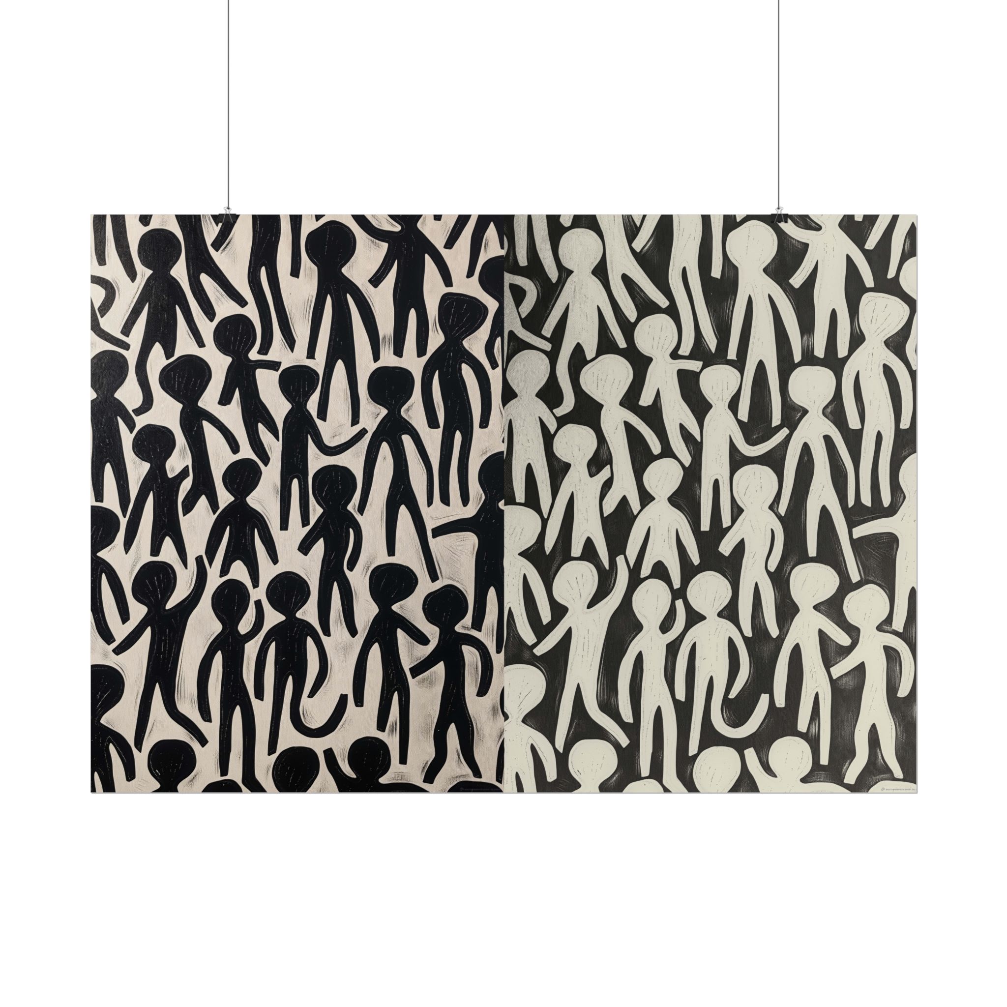 Humans 2 - DIY Rolled Paper Print, LANDSCAPE DOUBLE PRINT - Image 34