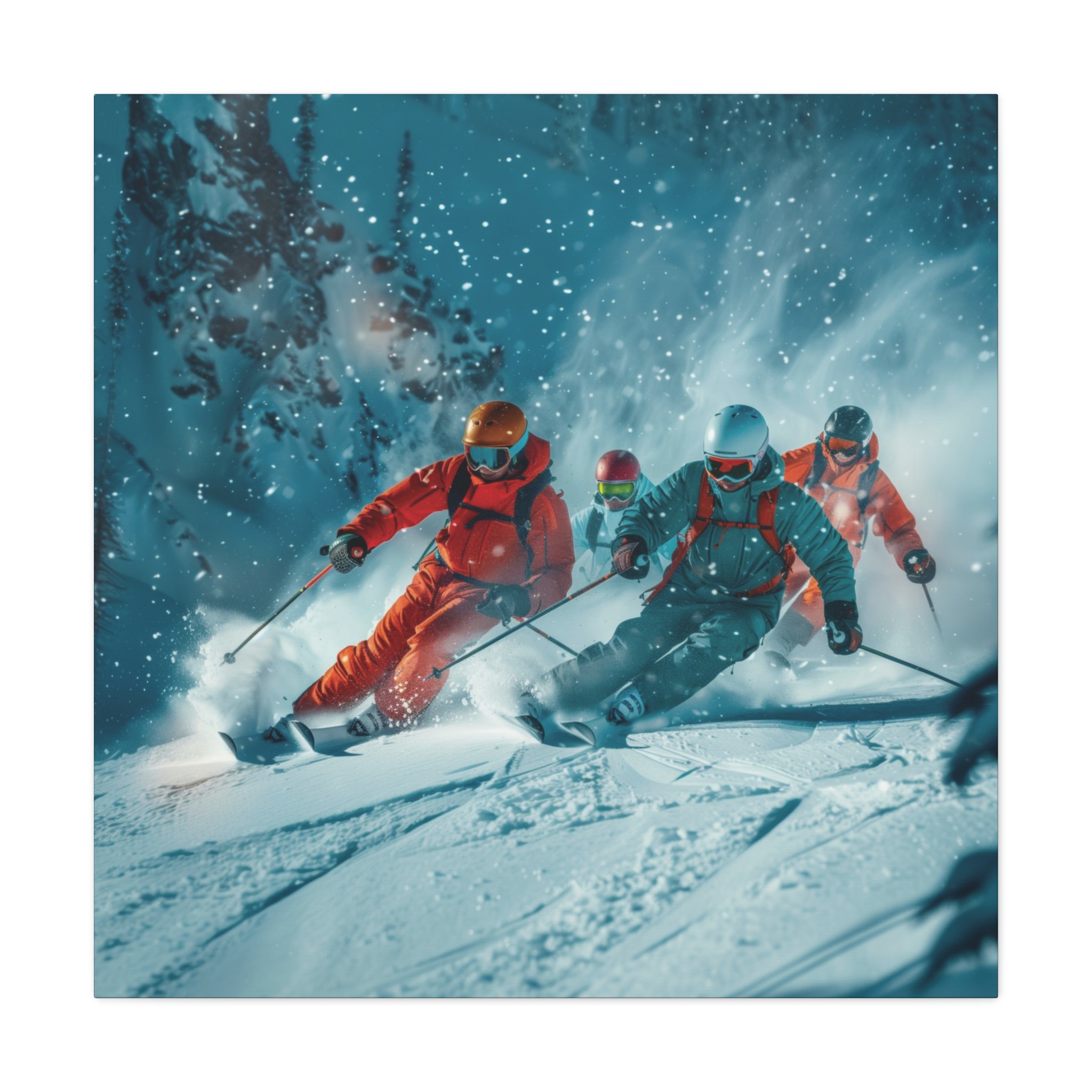 Powder Friends Forest - Stretched Canvas - Image 13