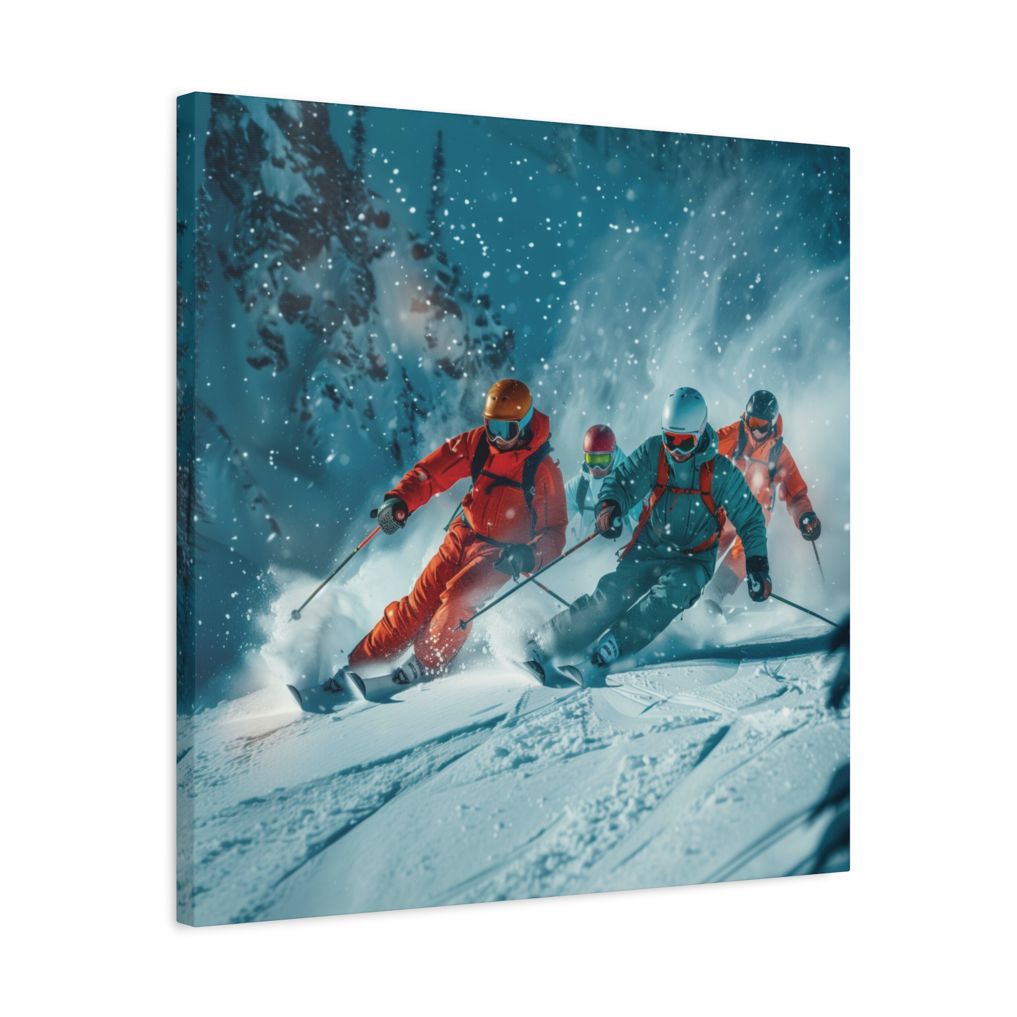 Powder Friends Forest - Stretched Canvas - Image 6