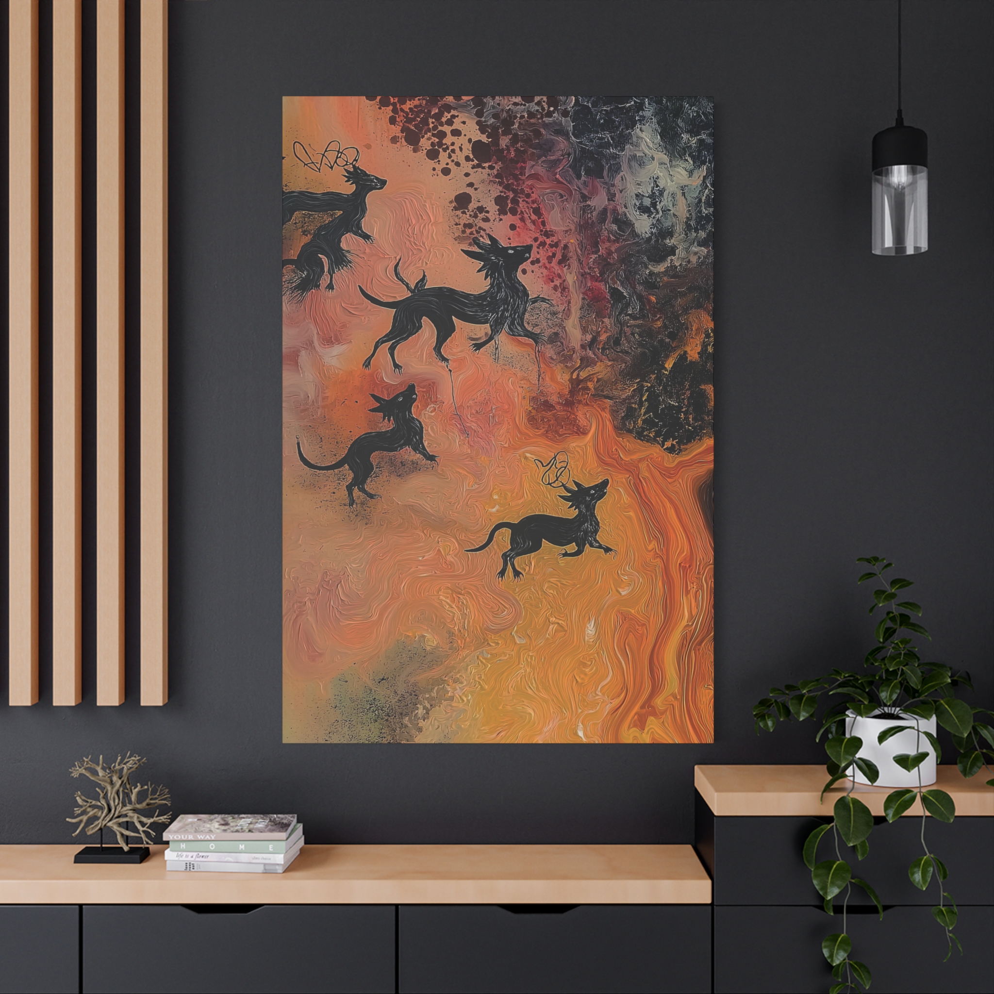 Abstract Medievil Beasts - Stretched Canvas - Image 20