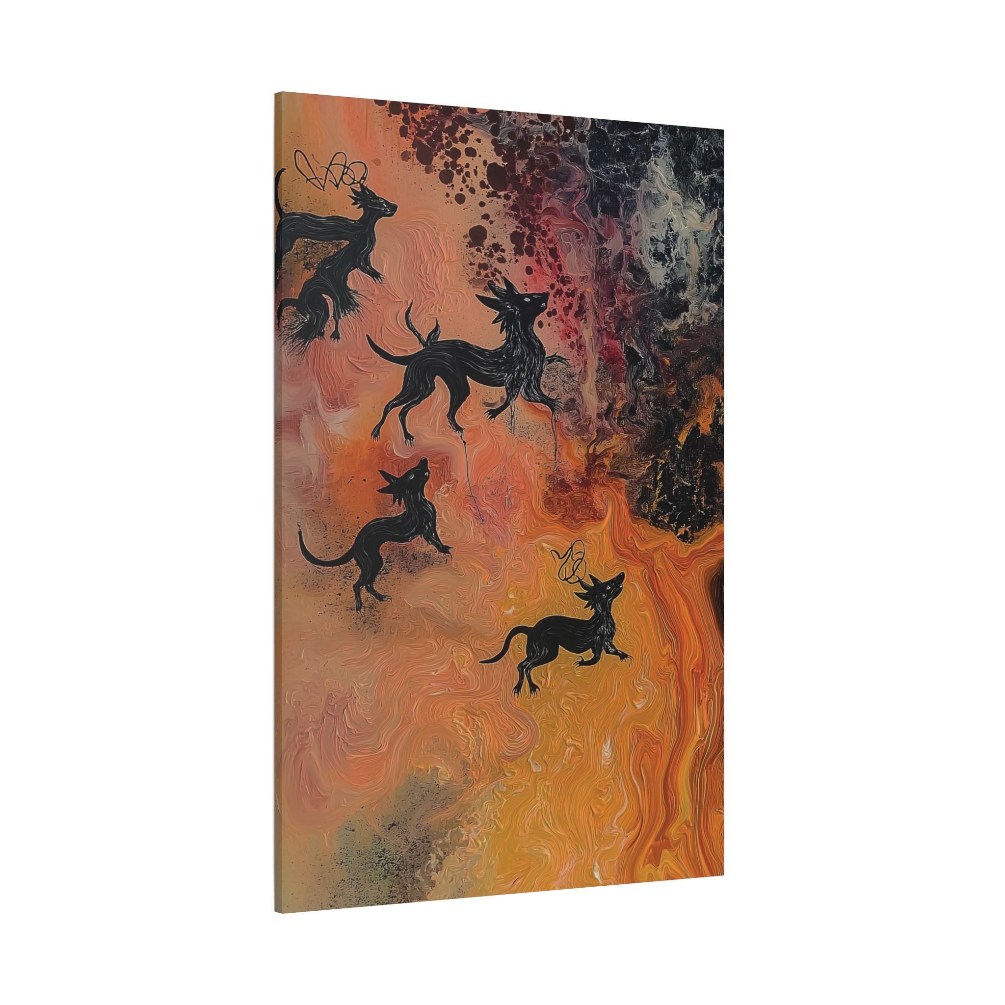 Abstract Medievil Beasts - Stretched Canvas - Image 18