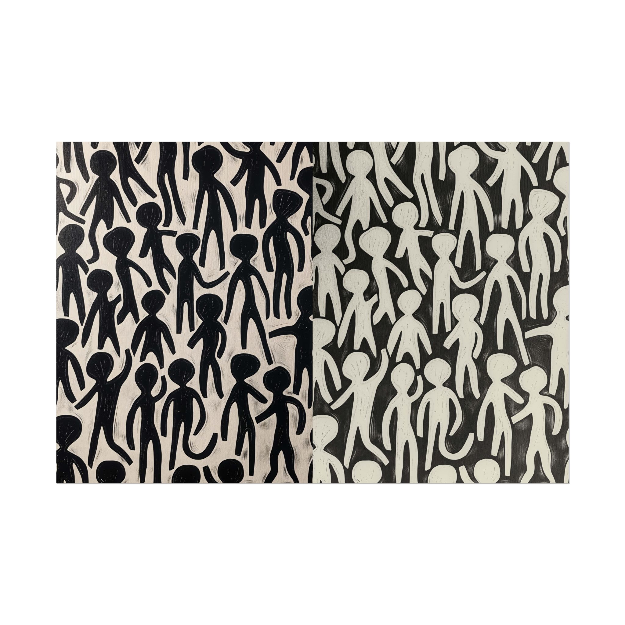 Humans 2 - DIY Rolled Paper Print, LANDSCAPE DOUBLE PRINT - Image 13