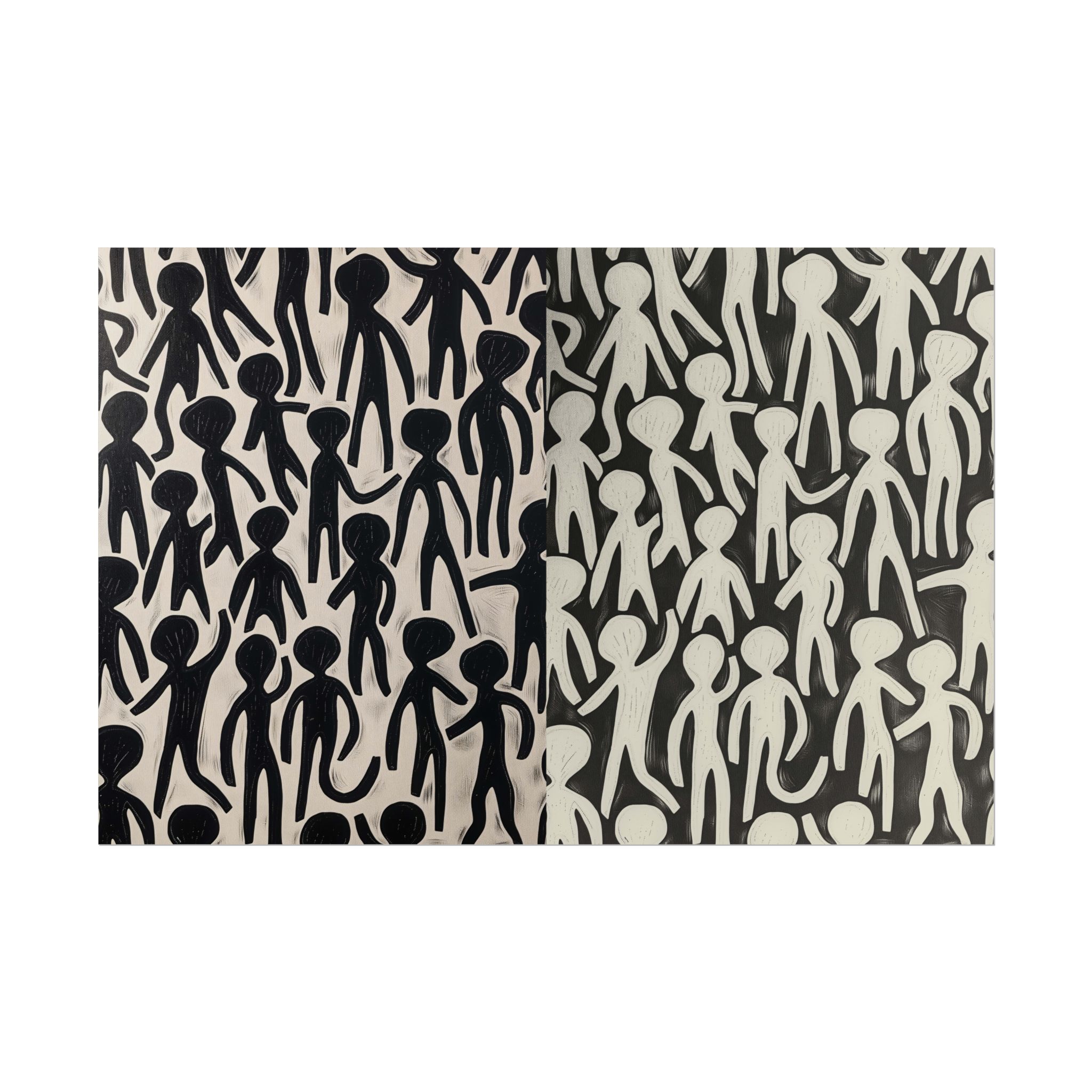 Humans 2 - DIY Rolled Paper Print, LANDSCAPE DOUBLE PRINT - Image 29