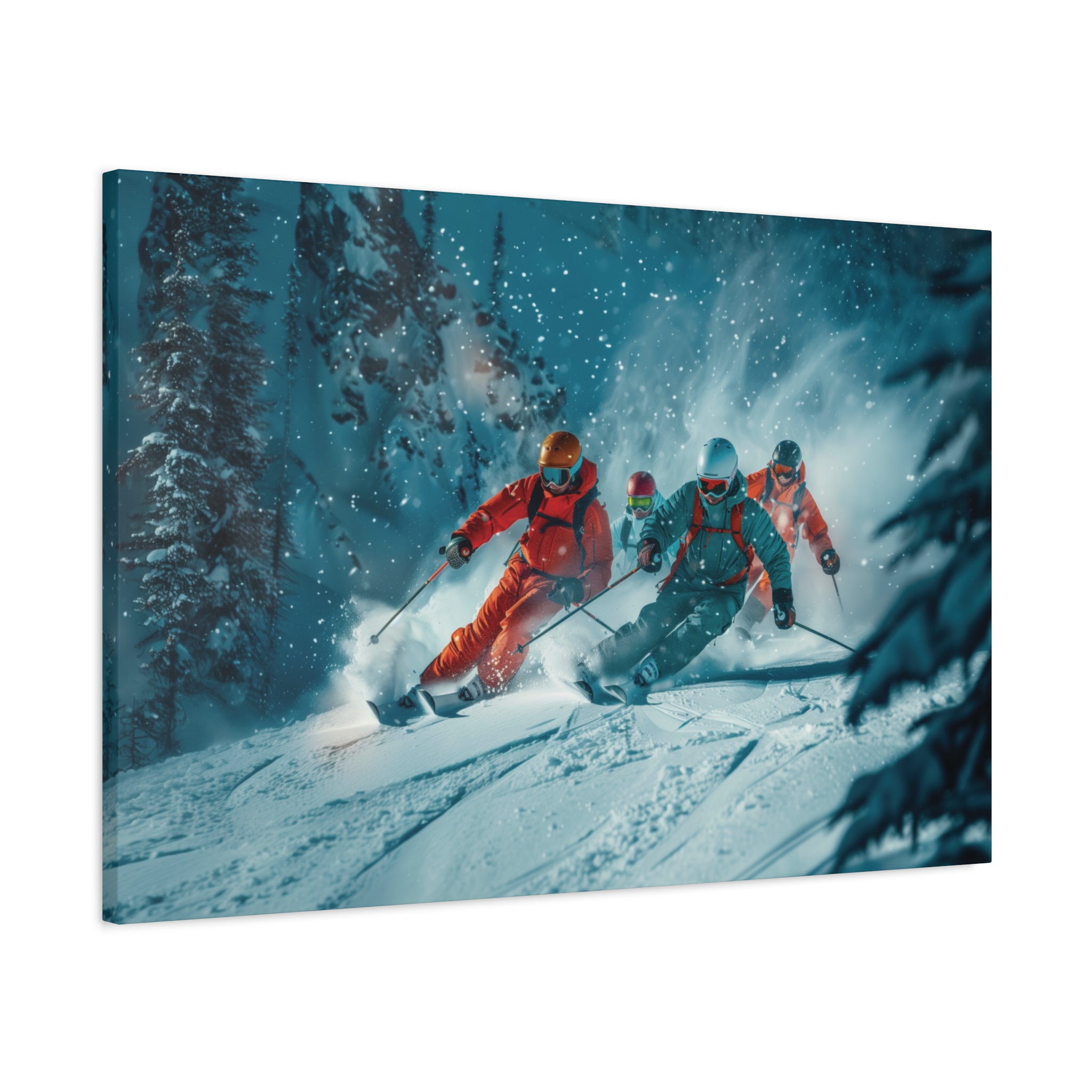 Powder Friends Forest - Stretched Canvas - Image 2