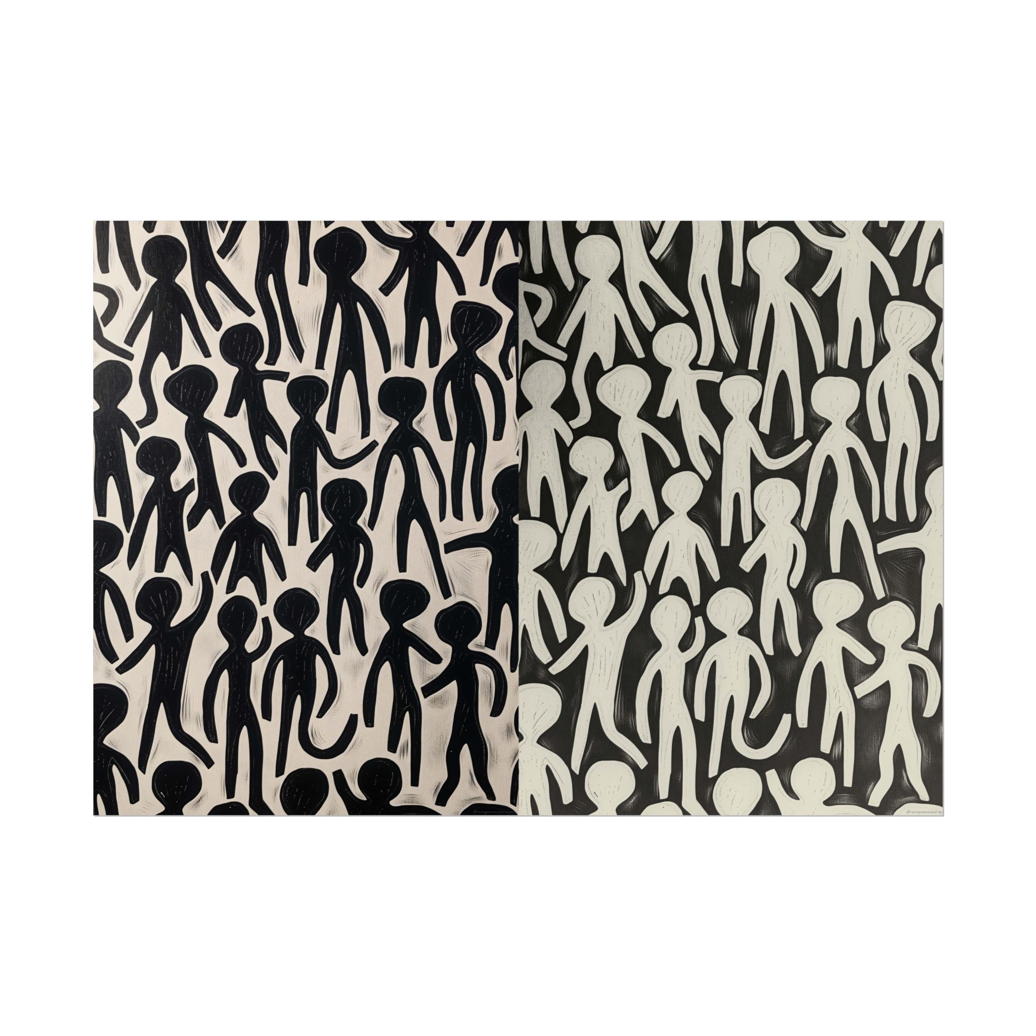 Humans 2 - DIY Rolled Paper Print, LANDSCAPE DOUBLE PRINT - Image 21